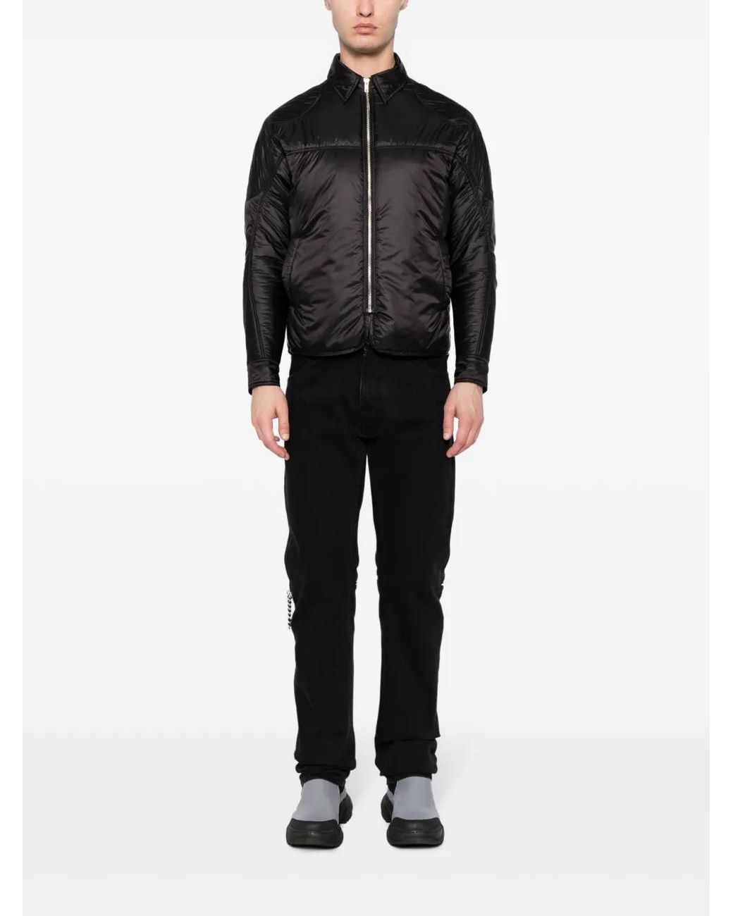 GmbH Black Padded Shirt Jacket for men
