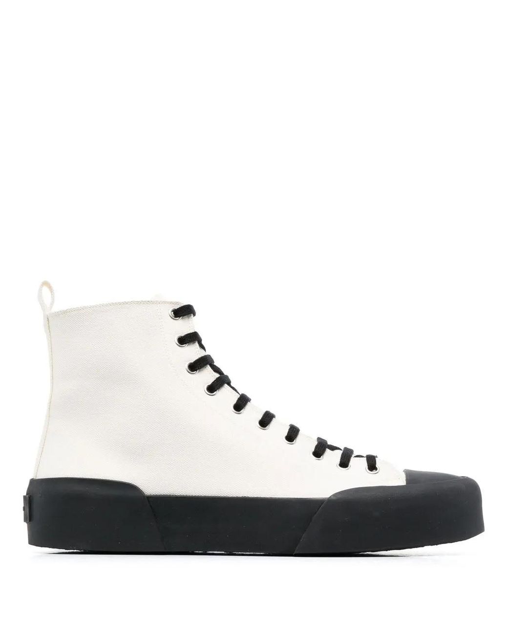 Jil Sander White High Top Sneakers for men