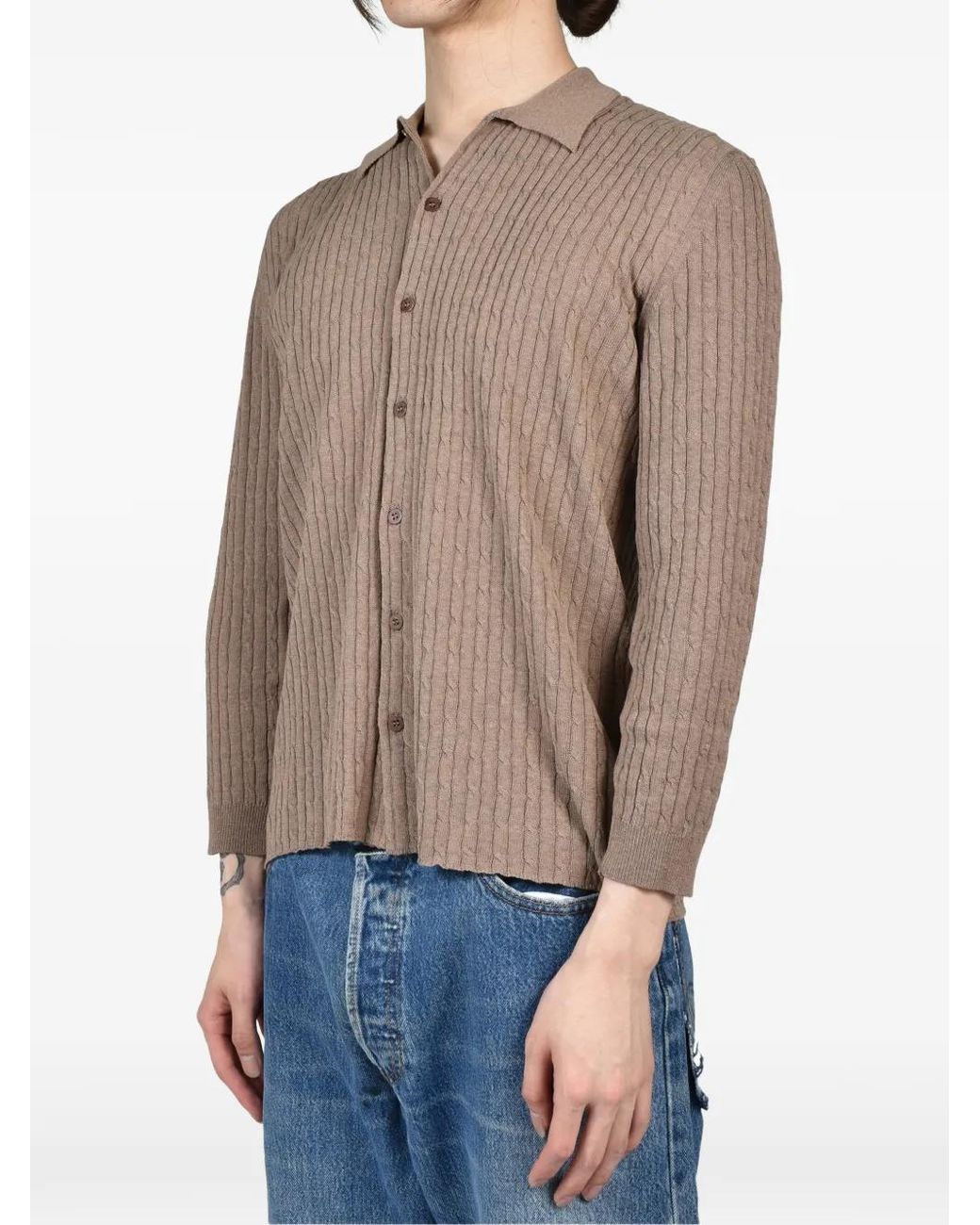 Magliano Natural Chemise Capricorn En Maille Torsadée for men