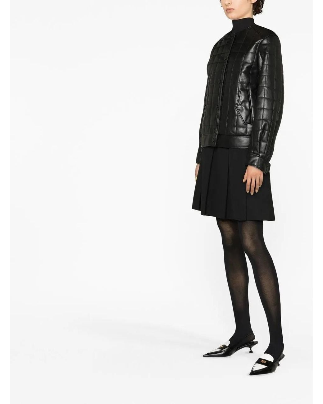 Rodebjer Black Quilted Bomber Jacket