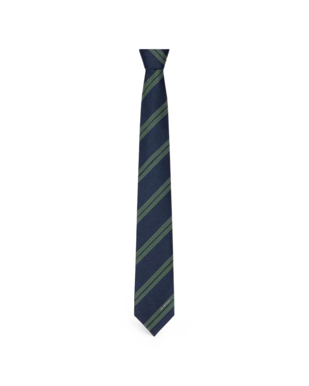 Givenchy Blue Double Stripes Tie for men