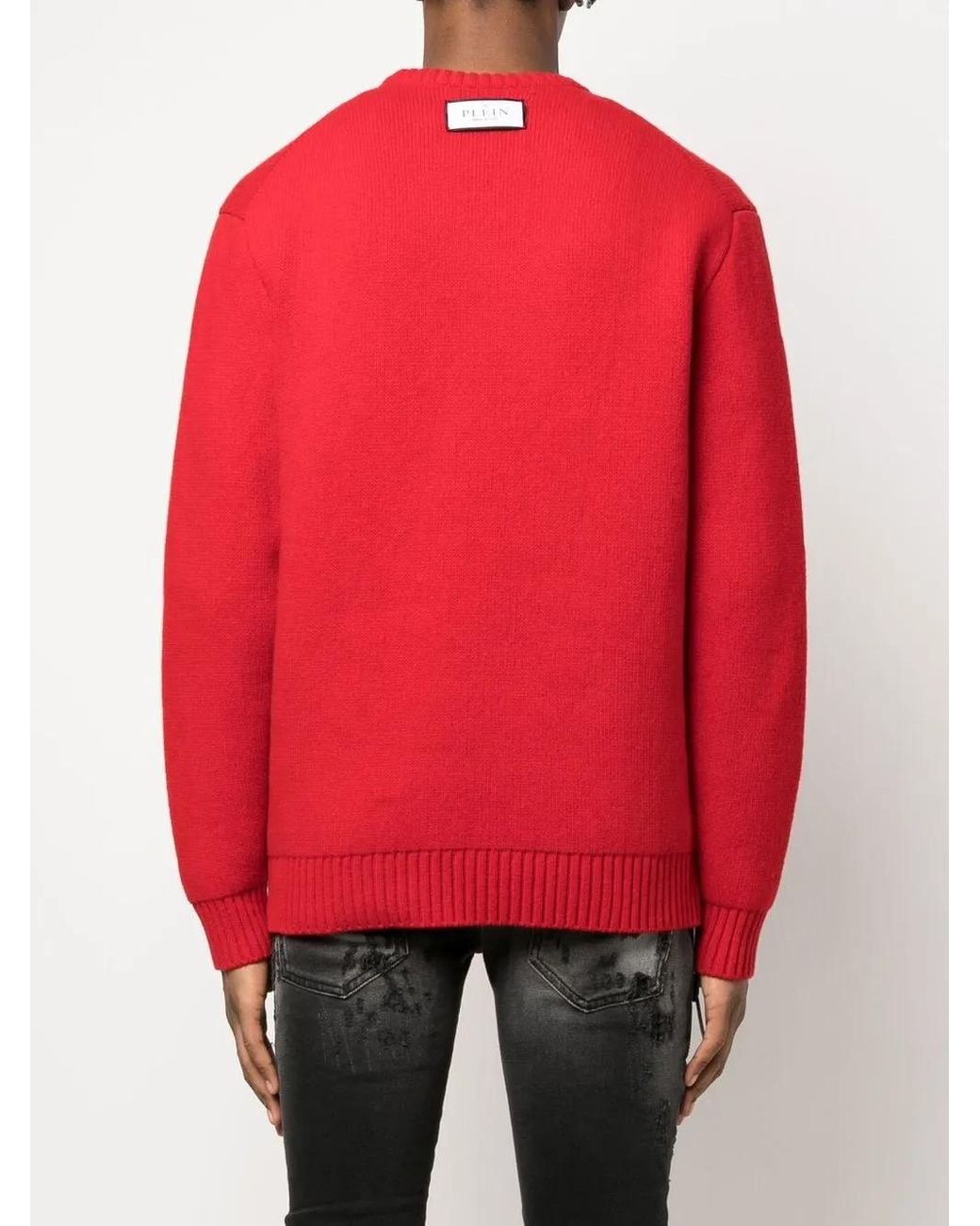 Philipp Plein Red Jumper for men