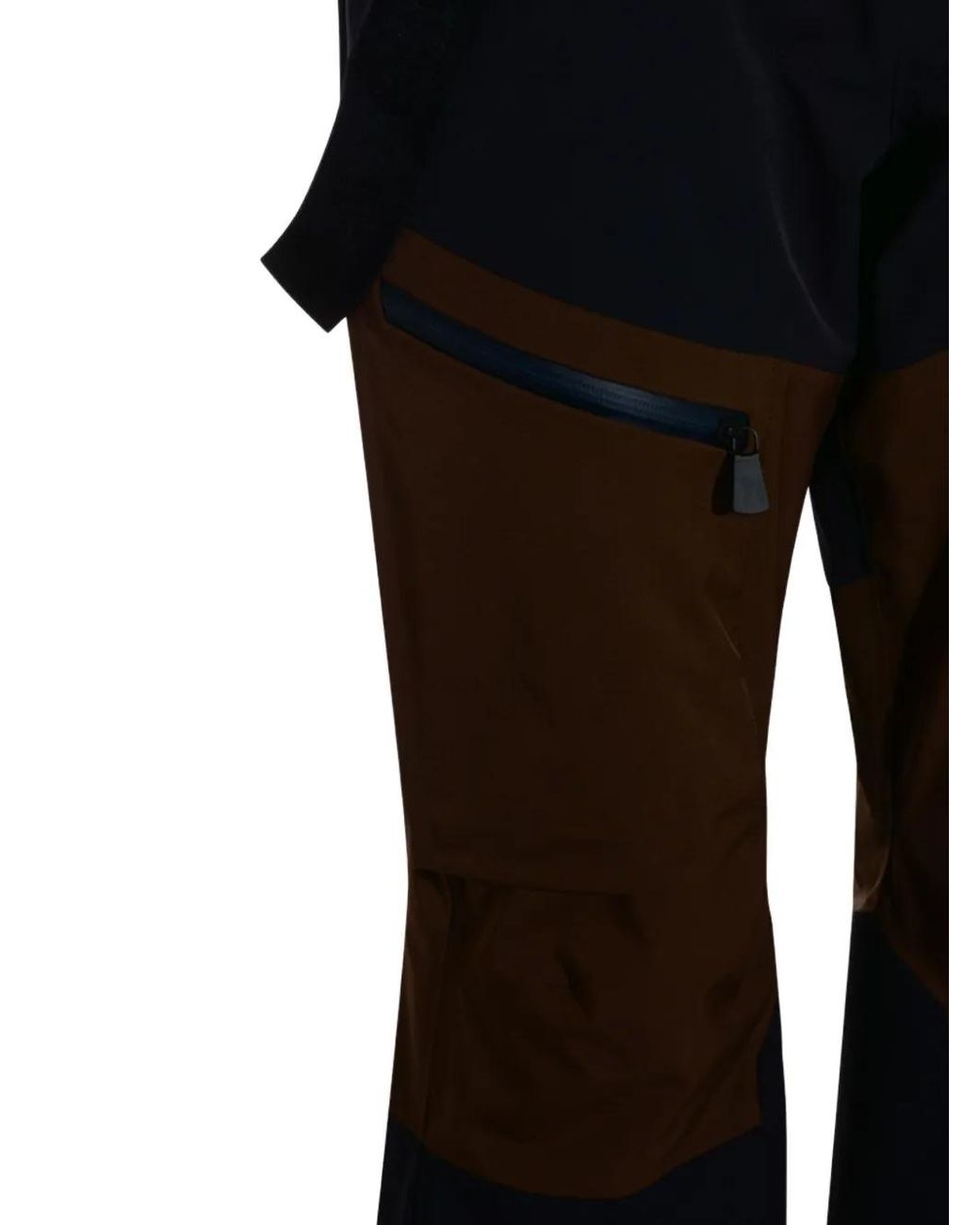 Moncler Black Zip-Up Suspender Pants for men