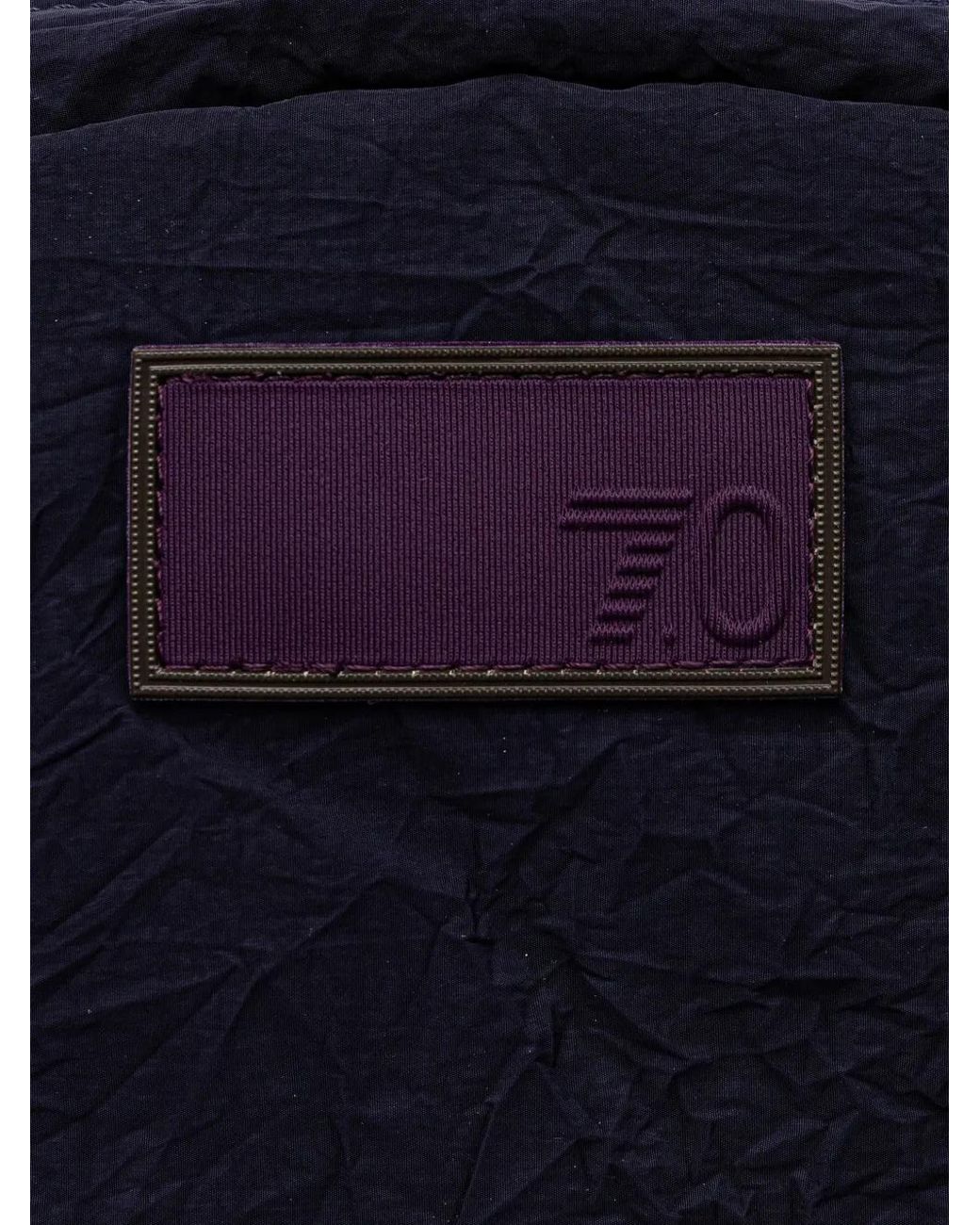 EA7 Blue Sac À Dos À Détail De Logo