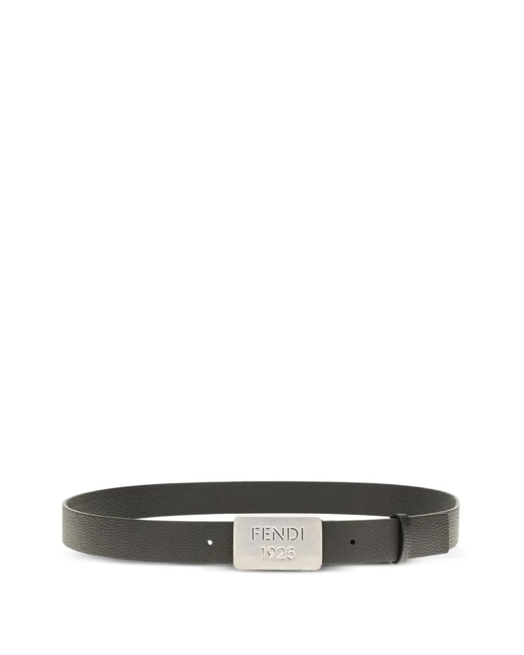 Fendi White Ceinture Cuoio Romano En Cuir for men