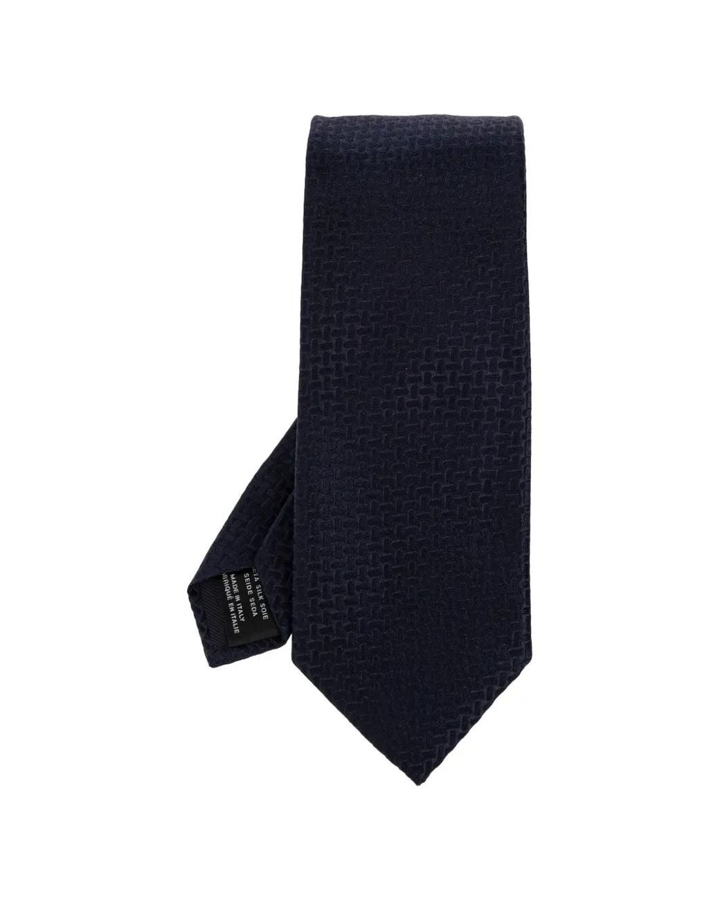 Tom Ford Blue Basketweave Silk Tie for men