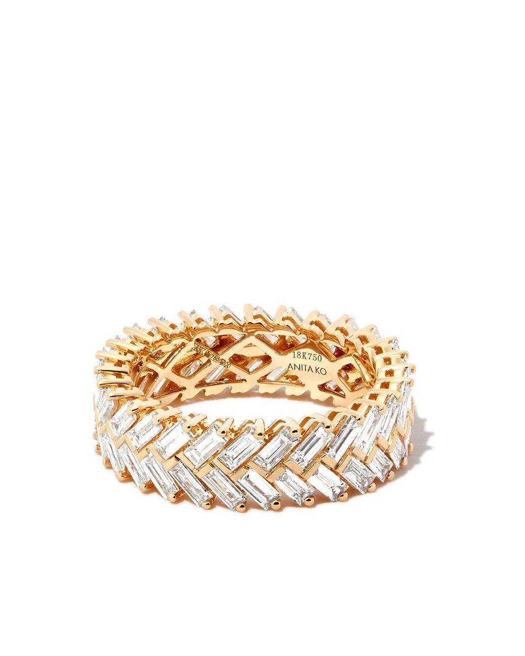 Anita Ko Metallic 18Kt Diamond Ring