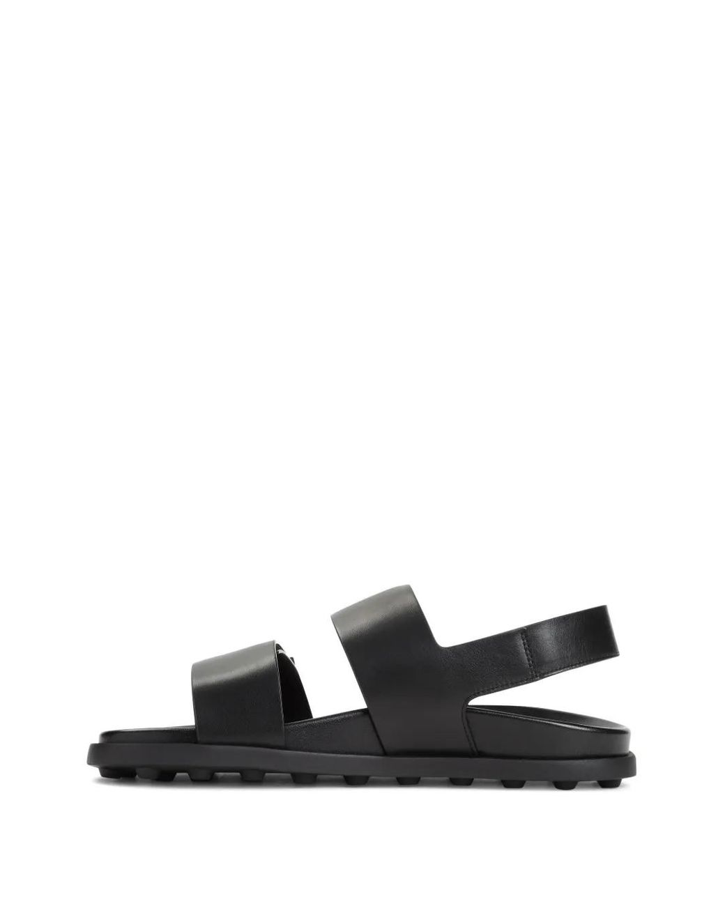 Tod's Black Leather Slingback Sandals