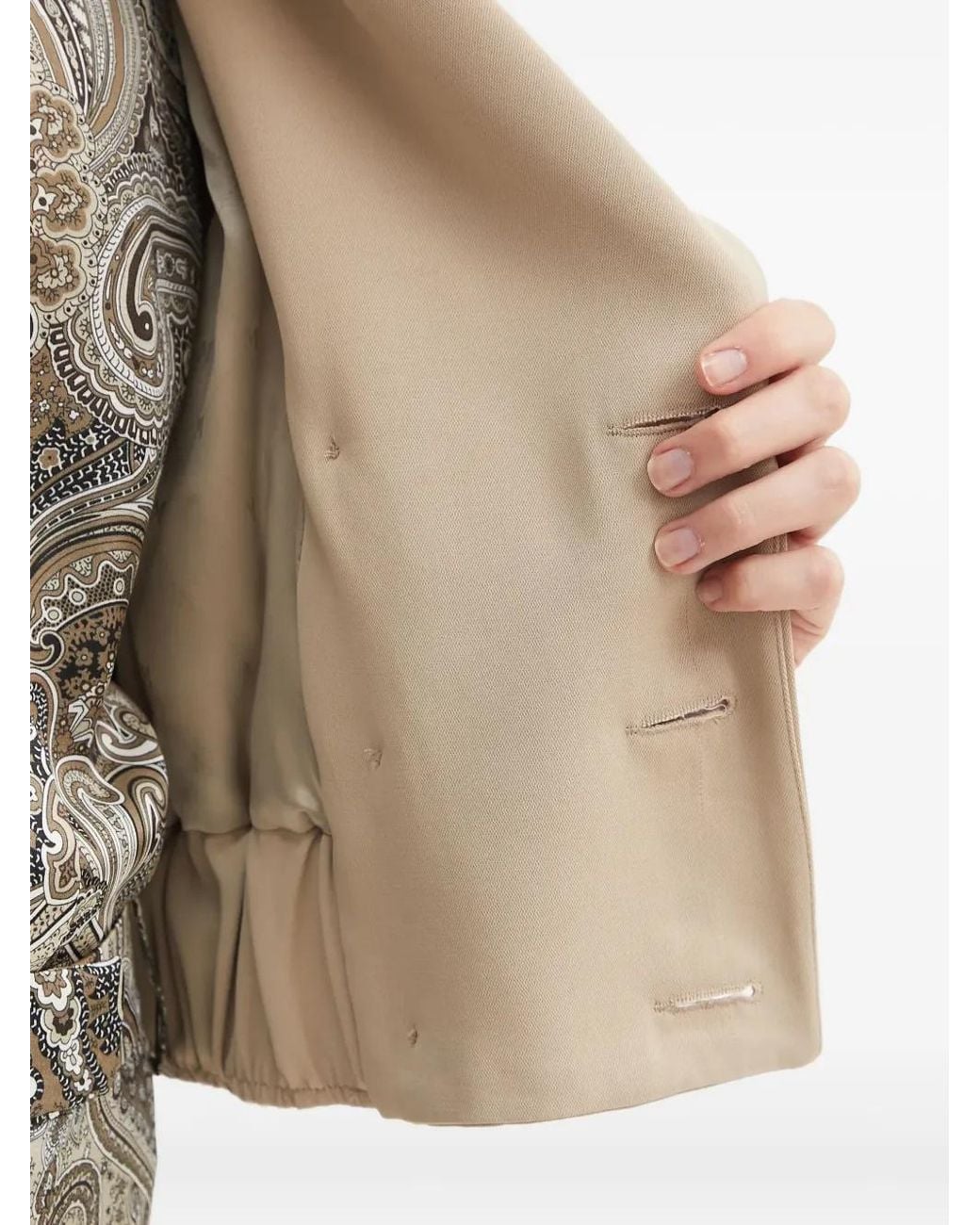 MARCIANO BY GUESS Natural Button Double-Breasted Jacket