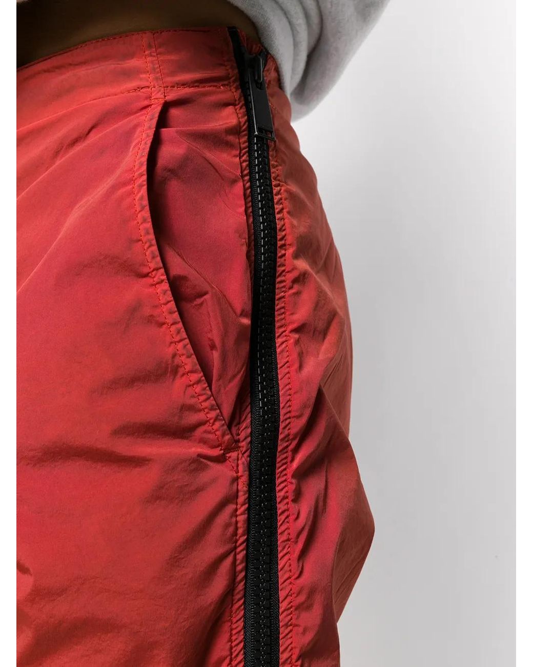 Heron Preston Red Side Zipped Trousers for men