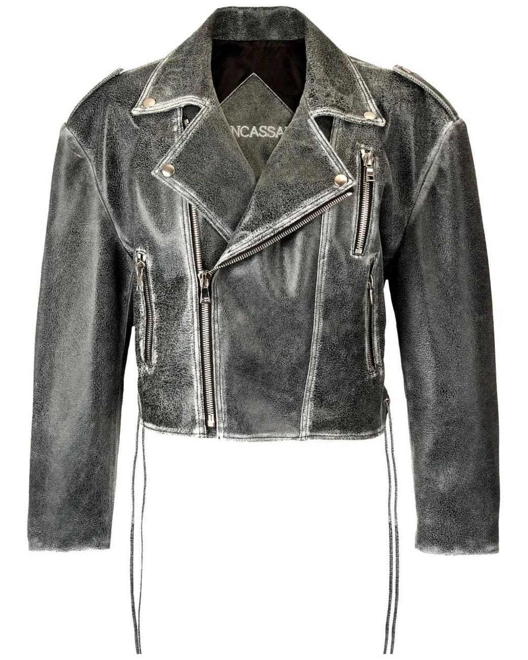 Dan Cassab Black Calista Leather Jacket