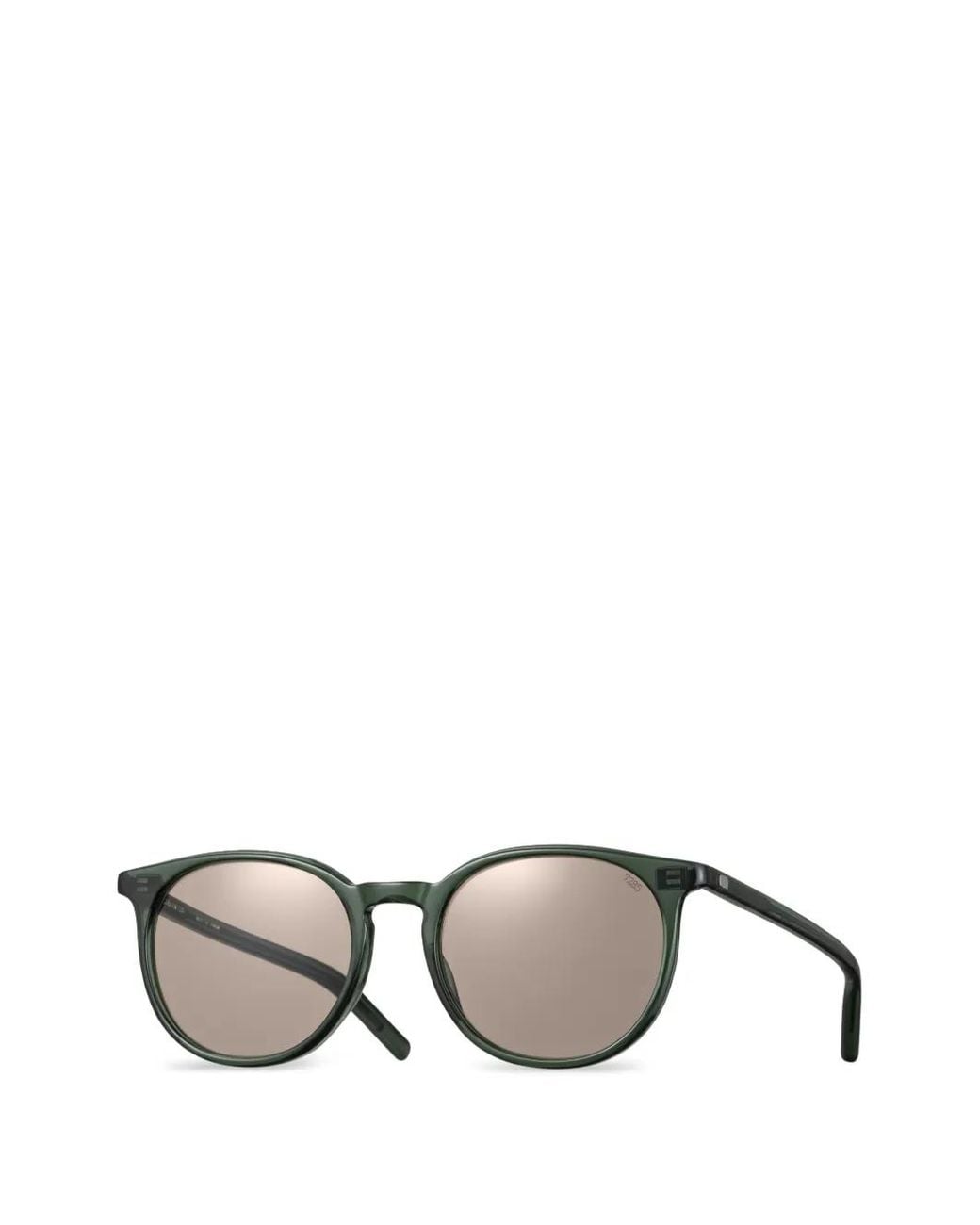 Eyevan 7285 Gray Round-Frame Sunglasses