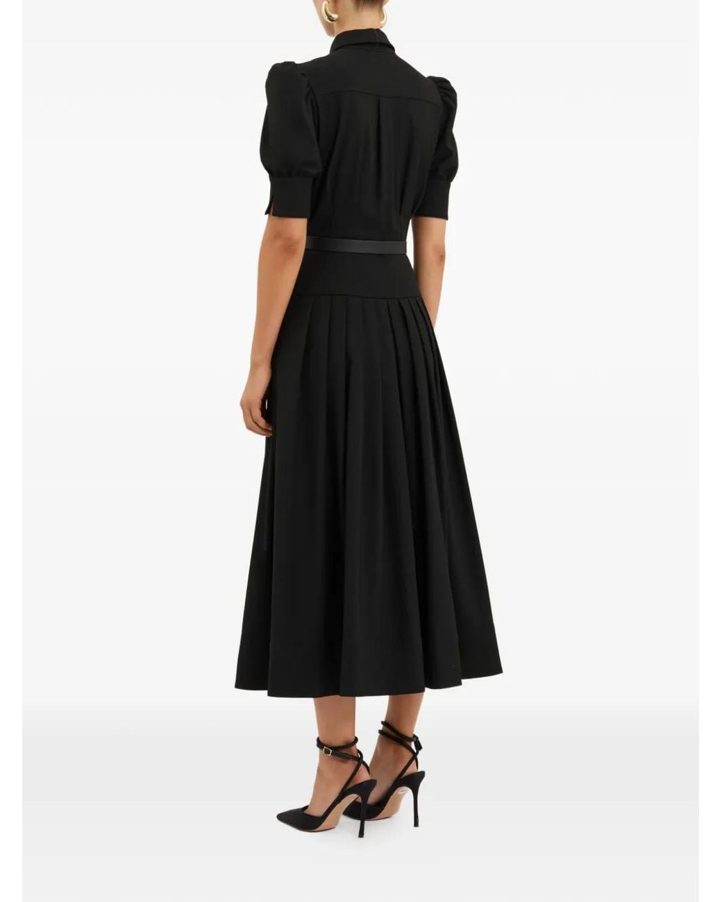Rebecca Vallance Black Zendaya Midi Dress