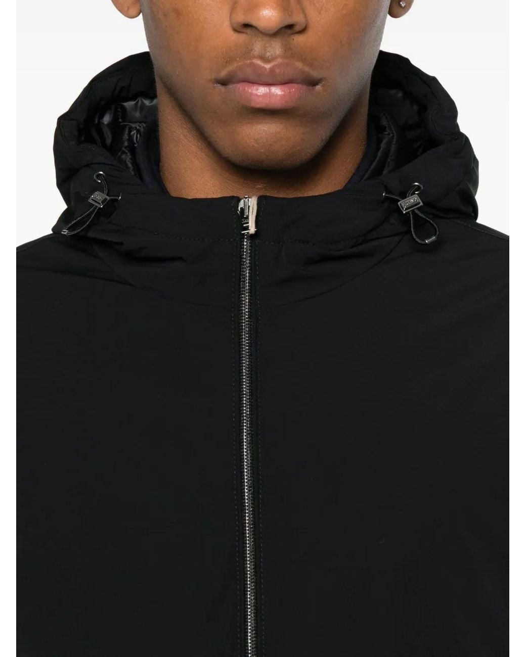 Chaqueta Con Capucha Y Cremallera Herno de hombre de color Black