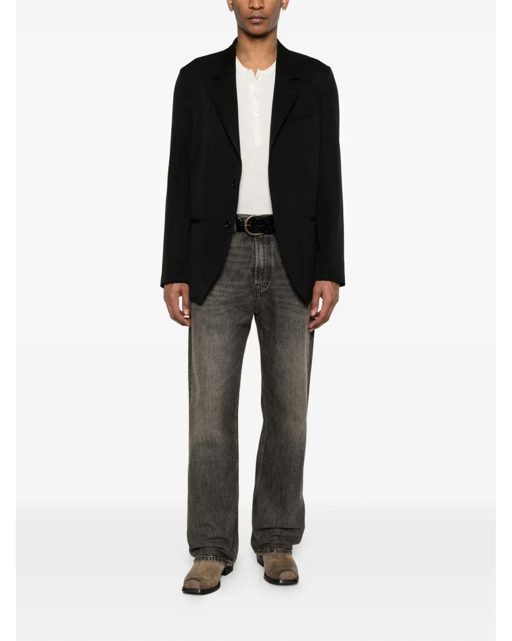 Our Legacy Black Unconstructed Ceremony Blazer for men