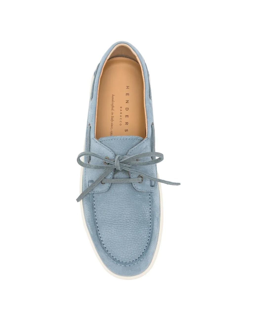 Henderson Blue Denim Yatch Leather Boat Shoes for men