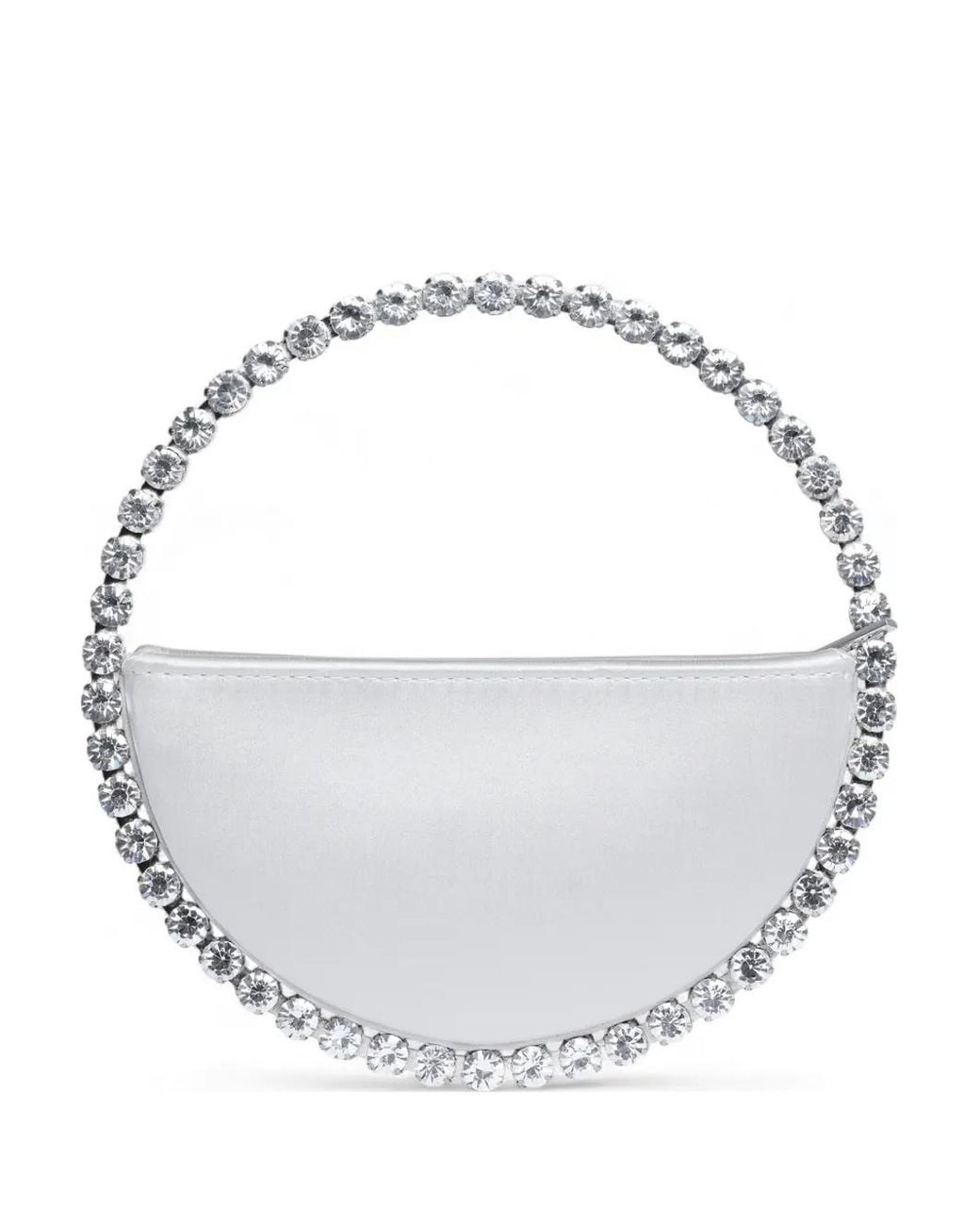 L'ALINGI White Eternity Crystal-Embellished Clutch Bag