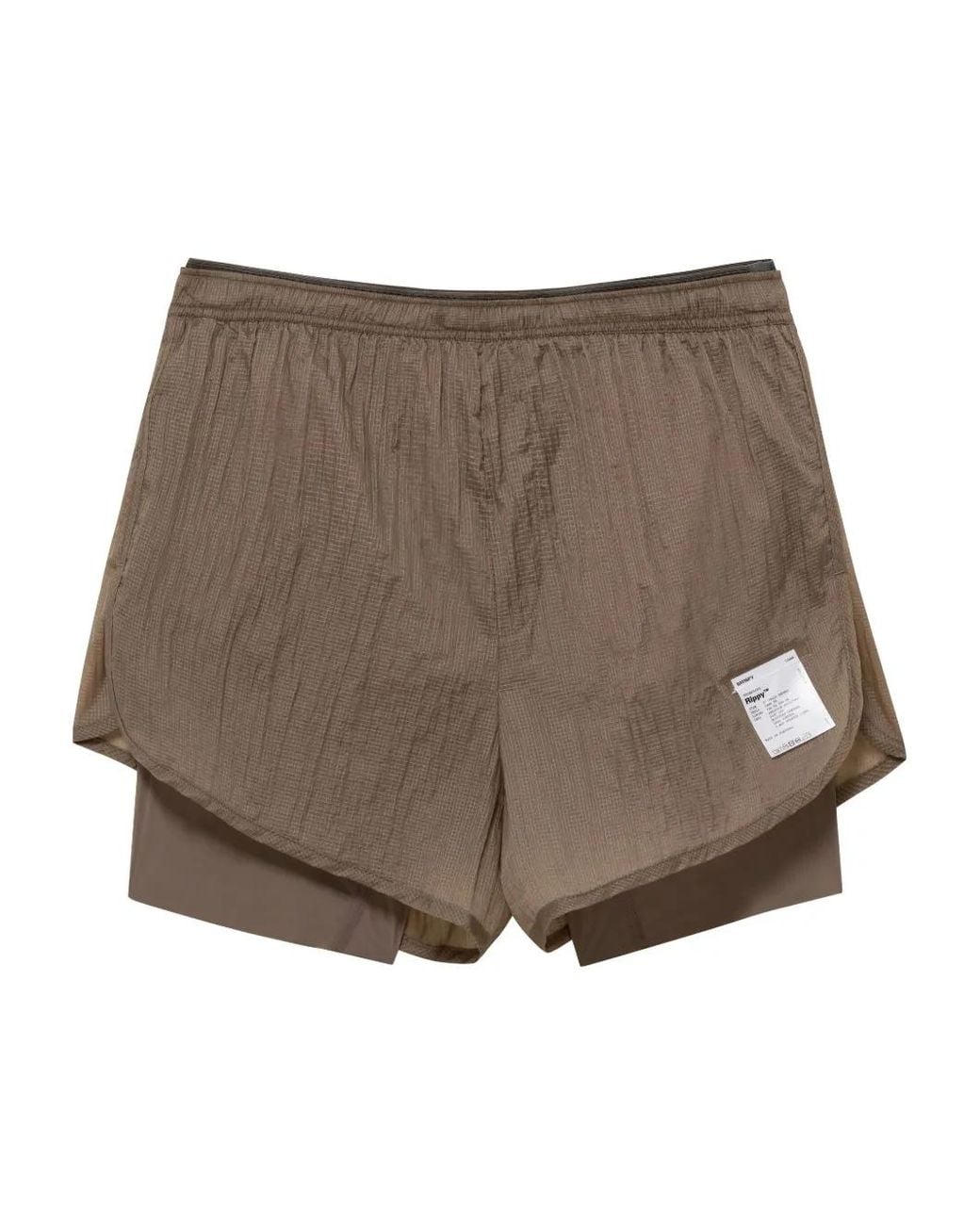 Satisfy Brown Rippy 3" Shorts