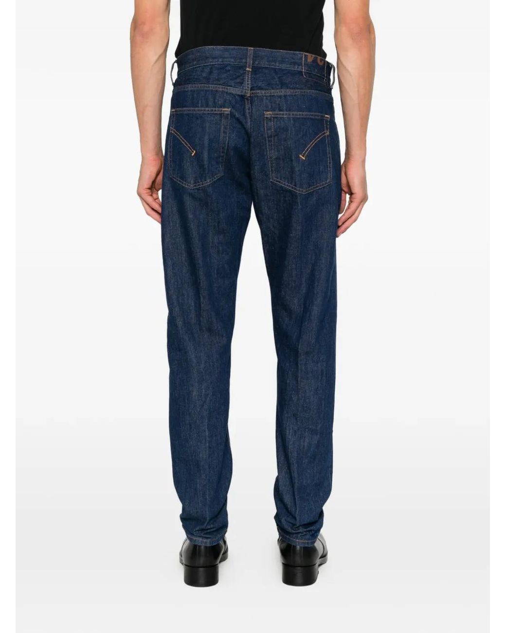 Dondup Blue Straight-Leg Jeans for men