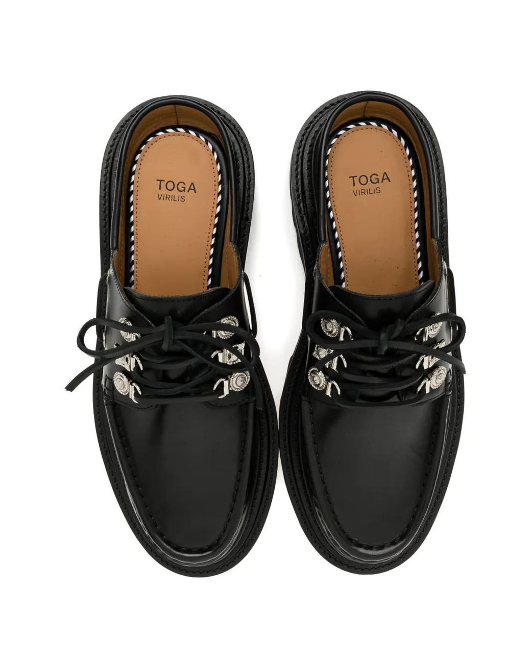 Toga Virilis Black Mules En Métal for men