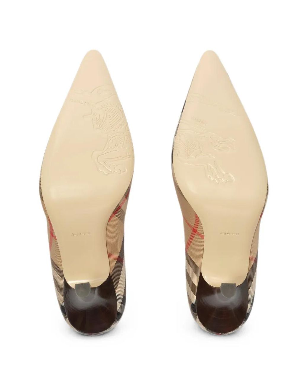 Burberry Metallic Check Dame High Pumps