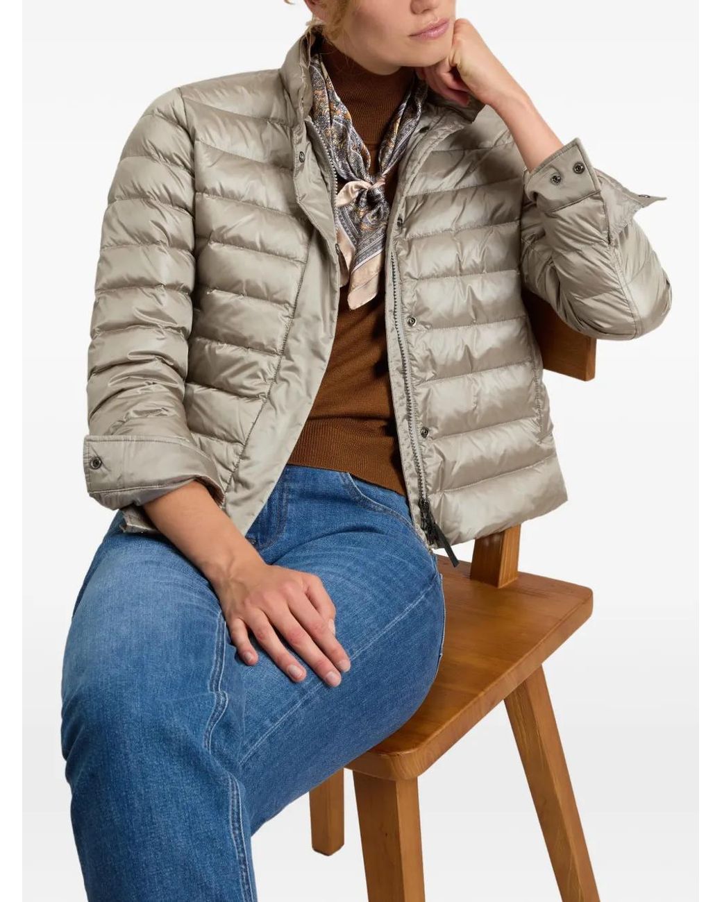 Woolrich Metallic-Effect Puffer Jacket