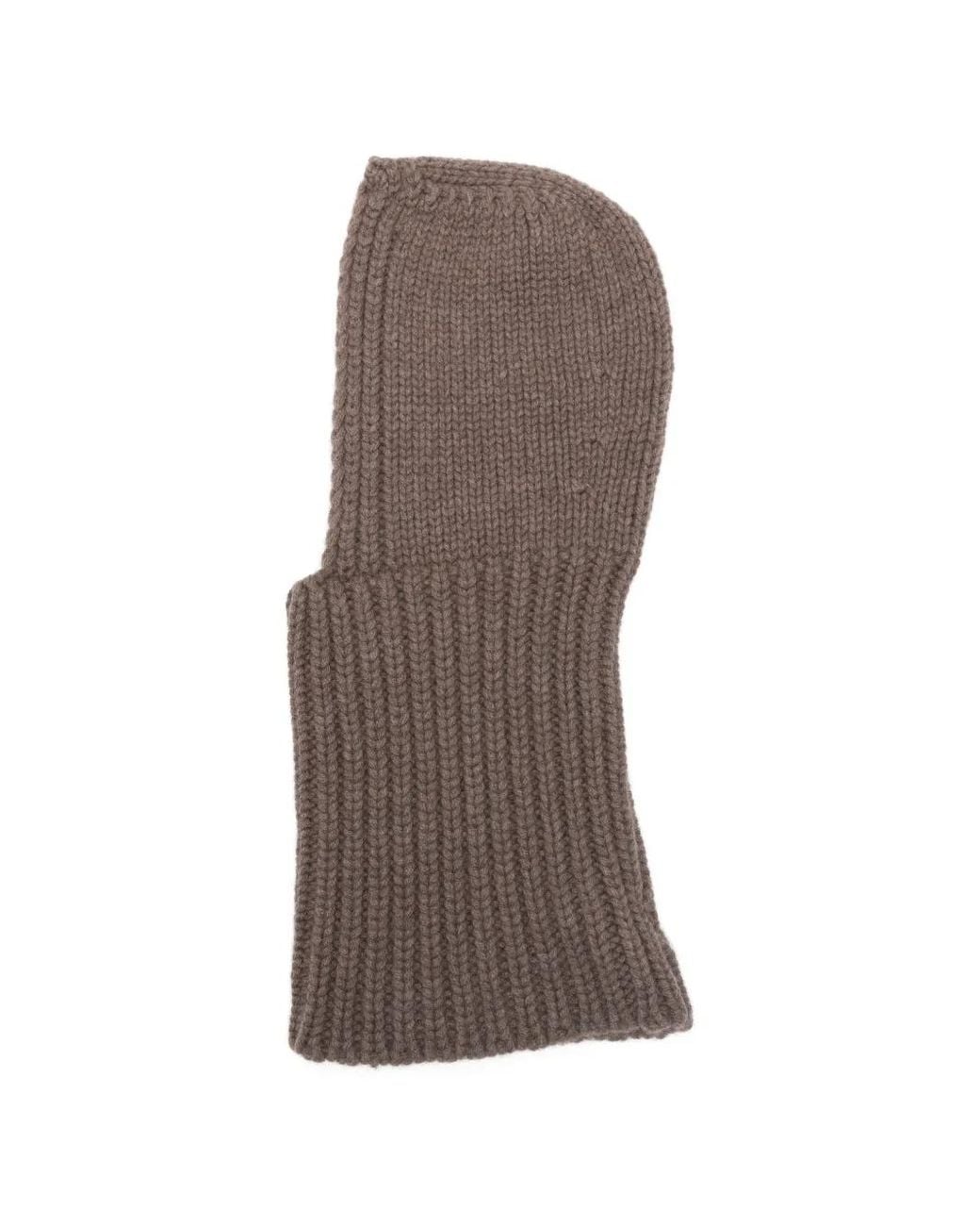 Blanca Vita Brown Ribbed Balaclava
