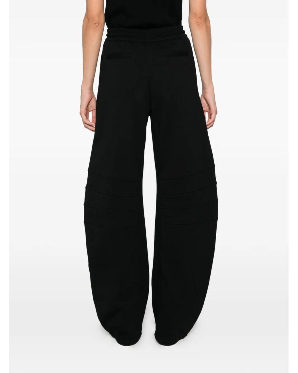 Just Cavalli Black Drawstring Panelled Track Pants