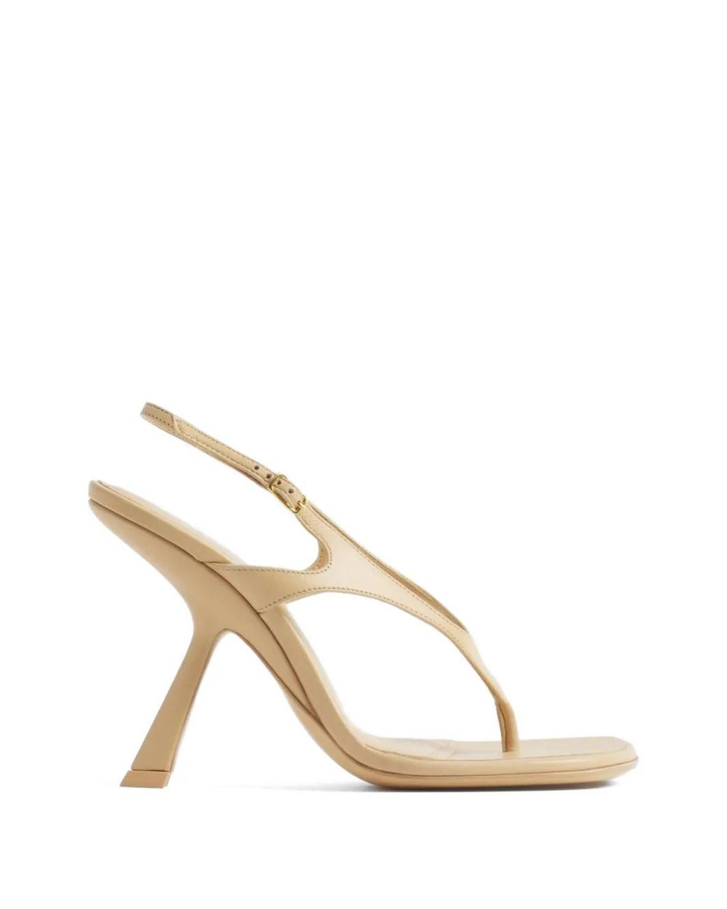Mugler Natural Thong Strap Sandals 105