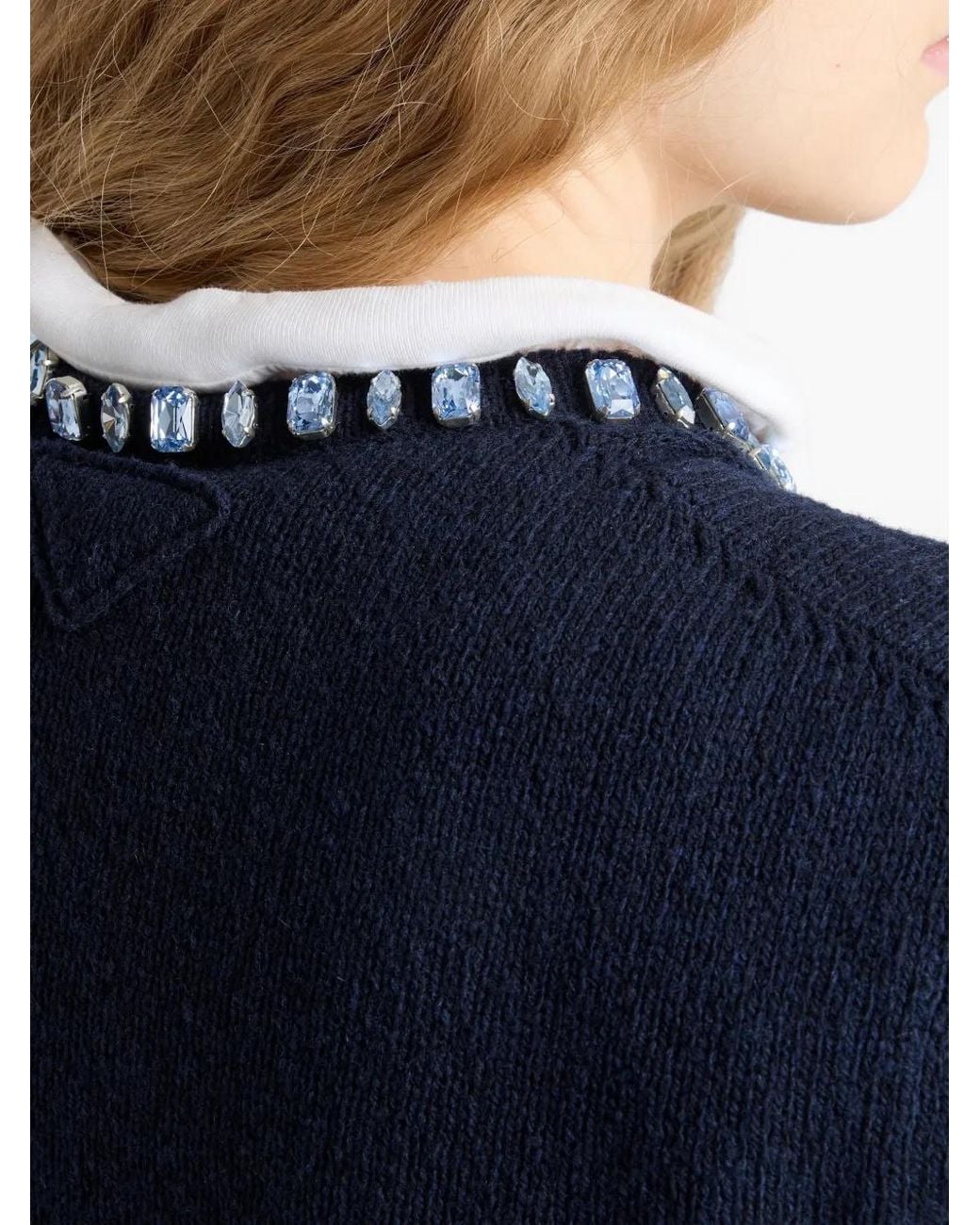 Prada Blue Knit Top