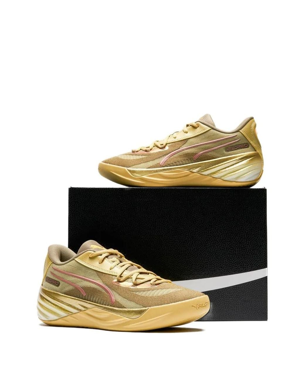 PUMA Yellow All-Pro Nitro Sneakers for men