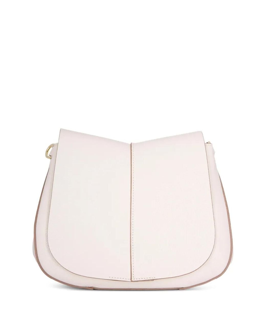 Gianni Chiarini Natural Curved Panelled Shoulder Bag