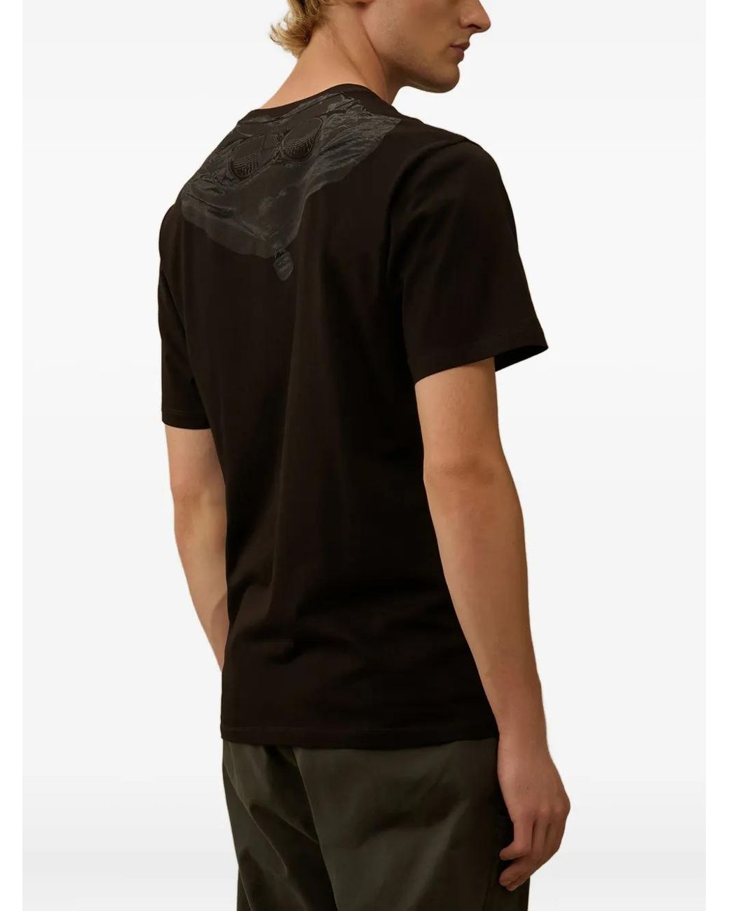 C P Company Black T-Shirt for men