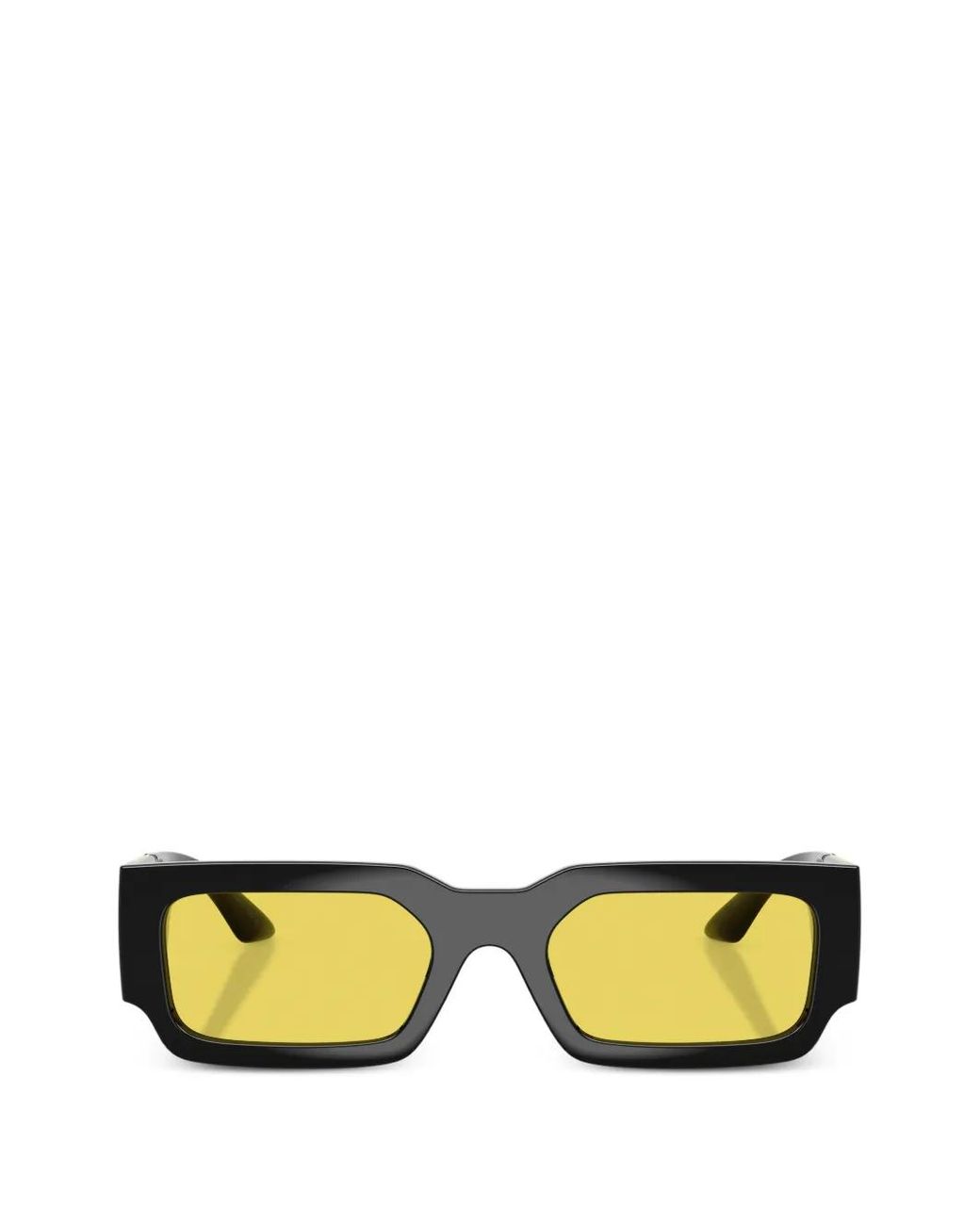 Versace Sonnenbrille Mit Eckigem Gestell in Black für Herren