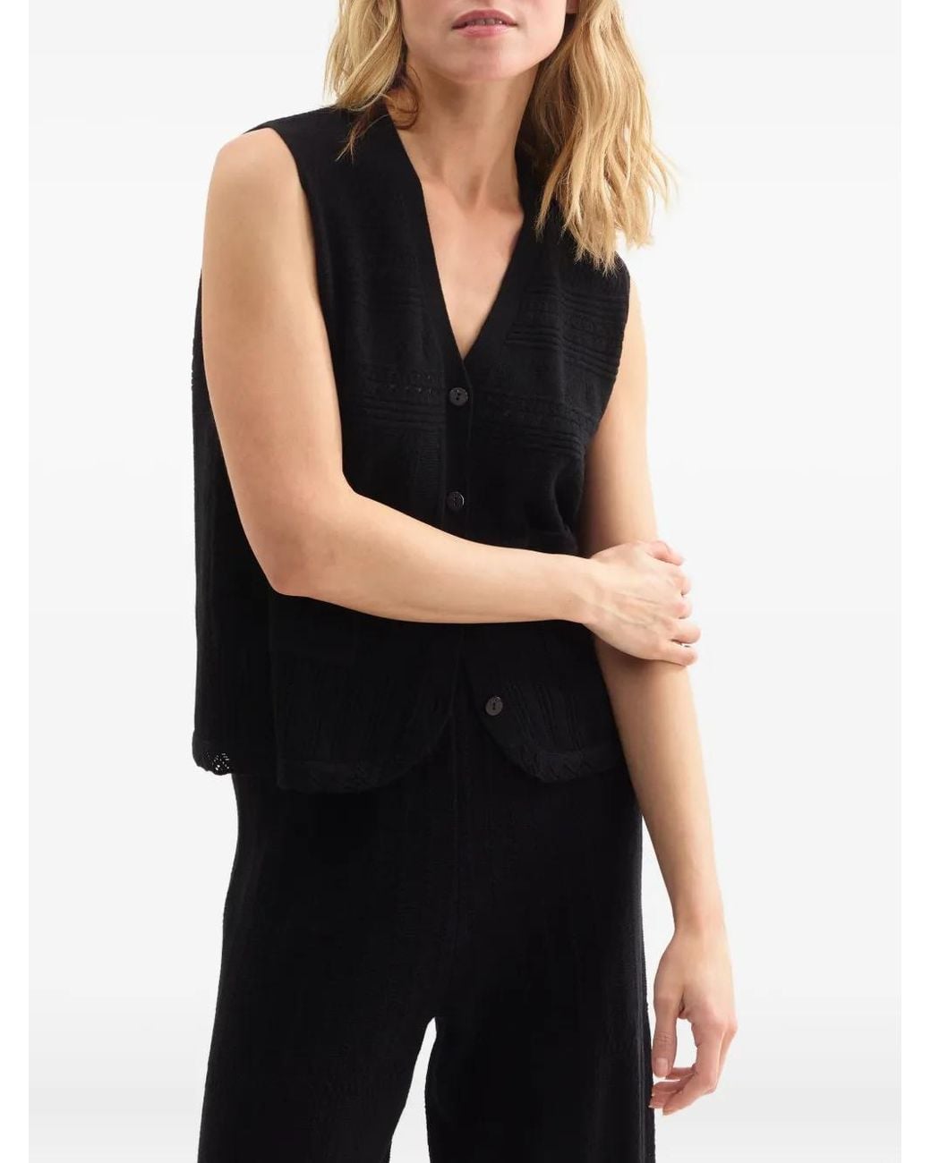 Eres Black Mixte Cardigan