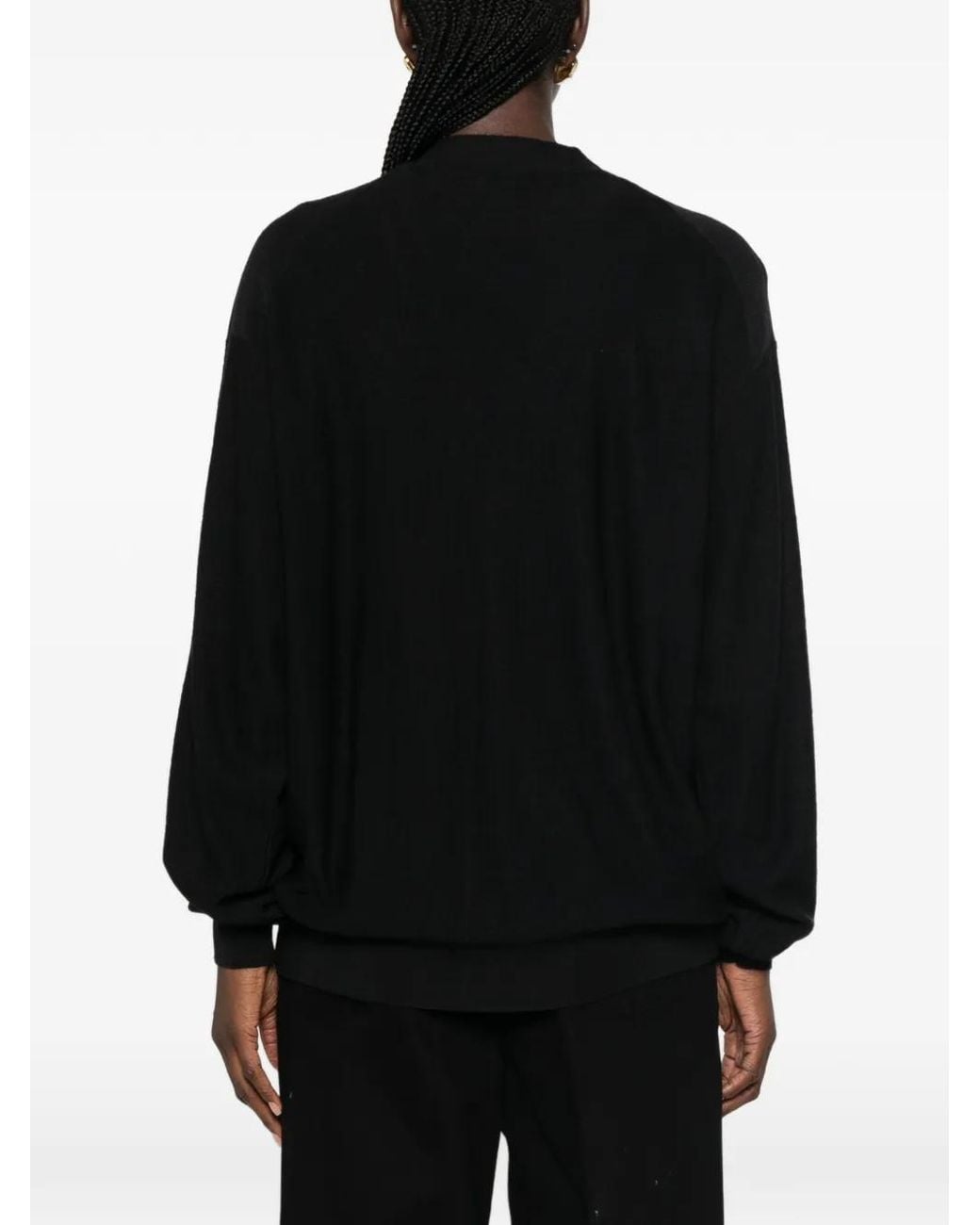 Lemaire Black Wrap-Style Cardigan