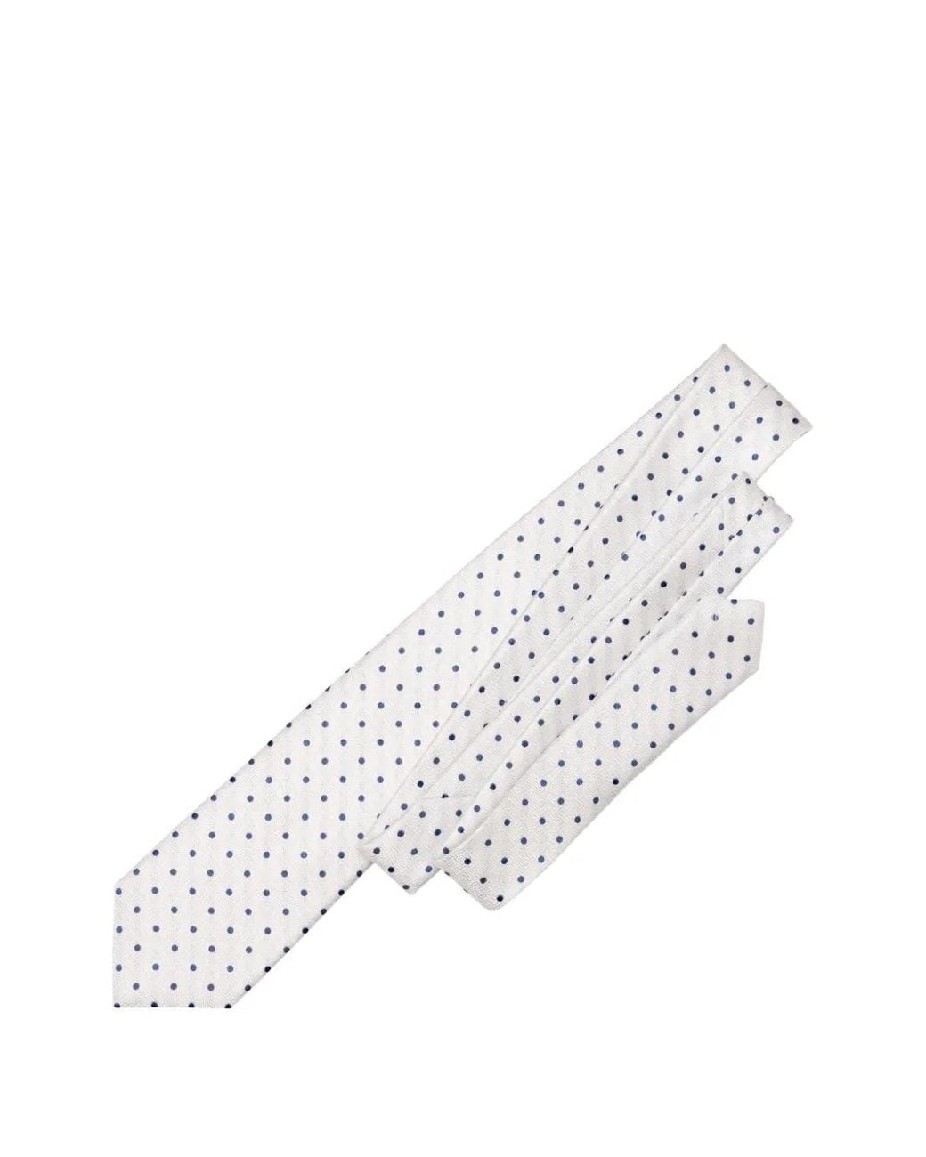 Elizabetta White Tiburtina Chevron-Patterned Tie for men