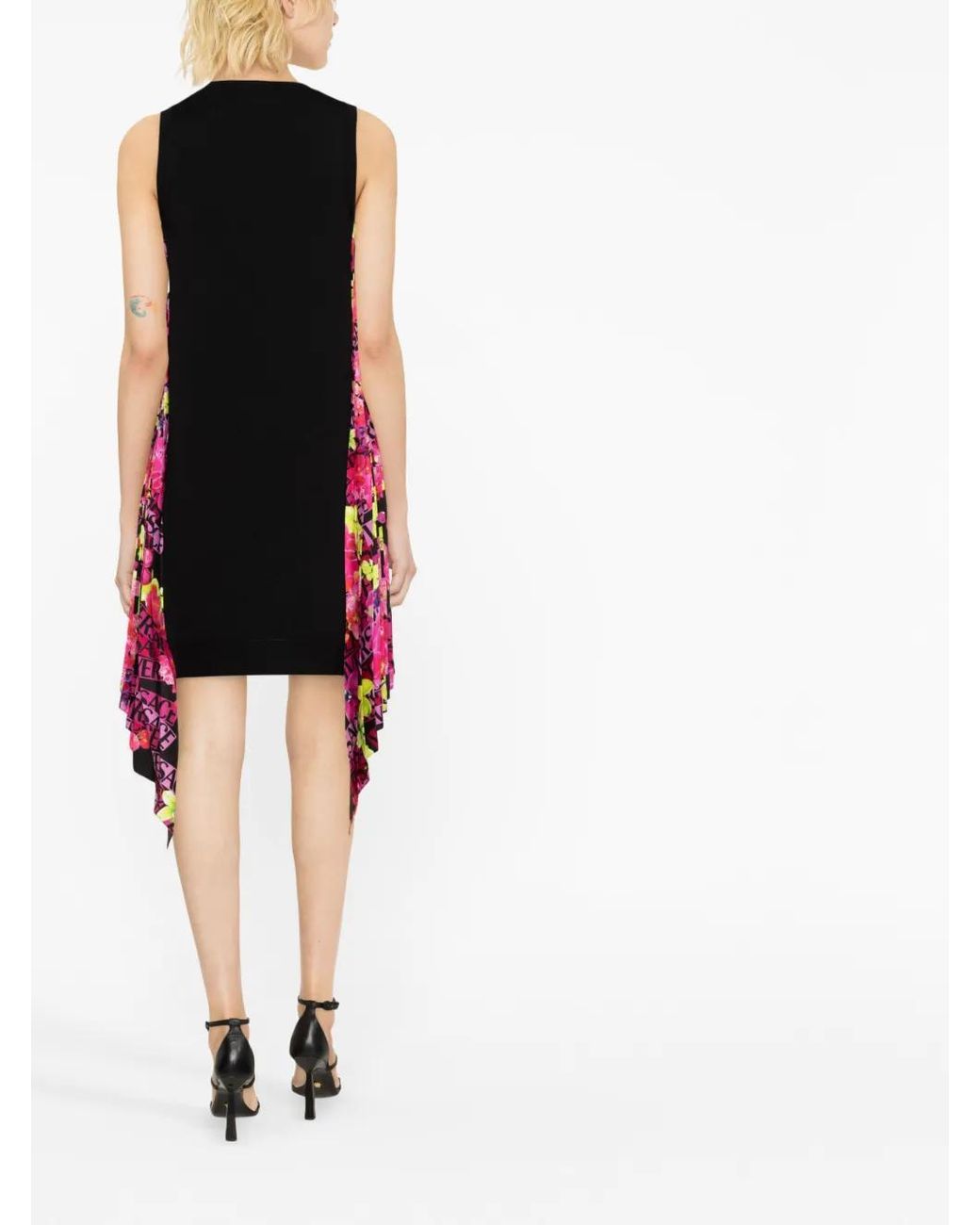 Versace Black Virgin-Wool Mini Dress