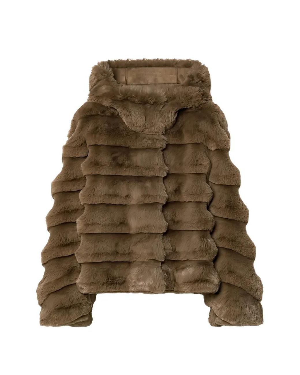 Rrd Green Faux-Fur Hooded Jacket