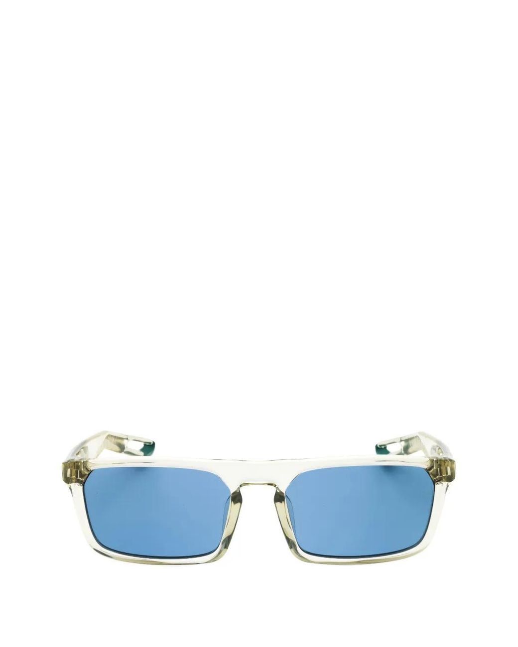 Nike Blue Nv03 Rectangle-Frame Sunglasses for men