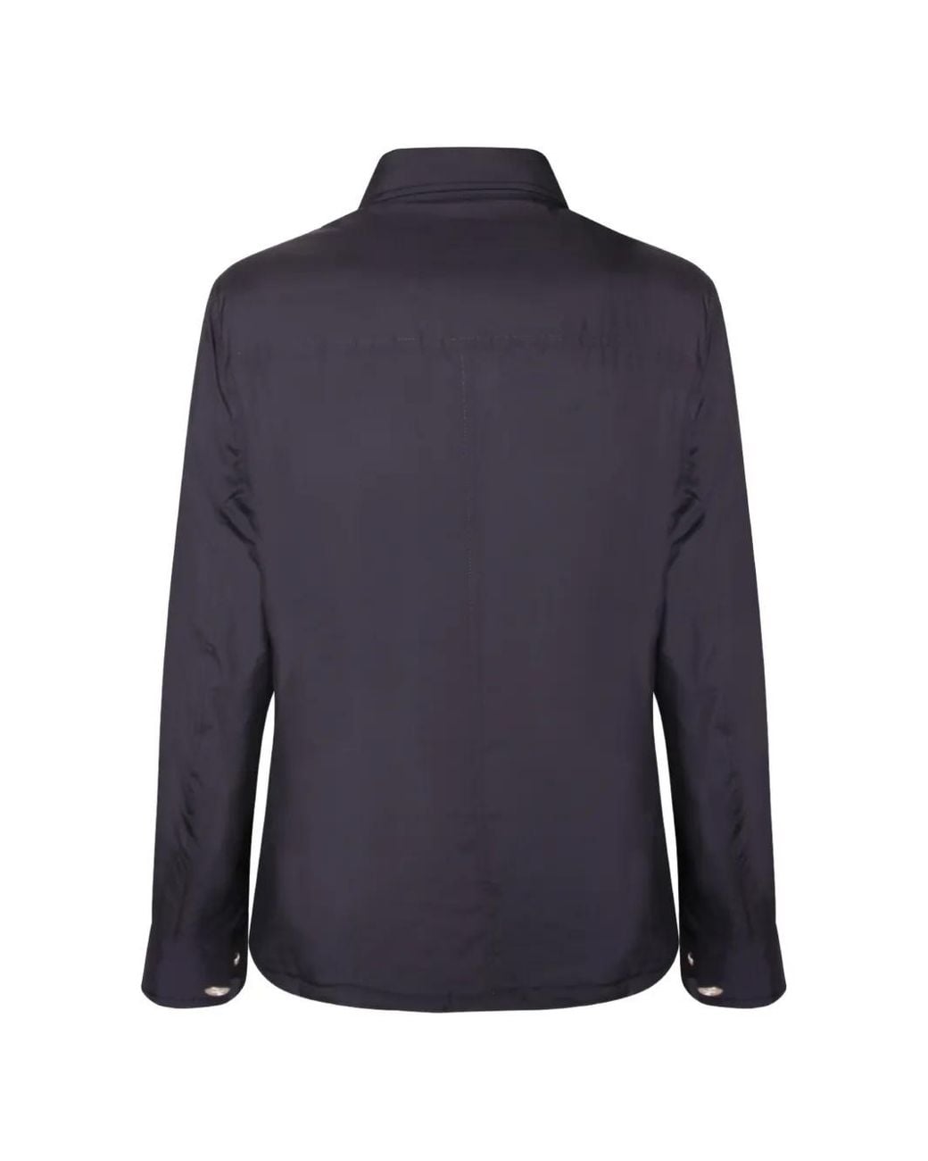 Brunello Cucinelli Blue Flap-Pocket Jacket for men