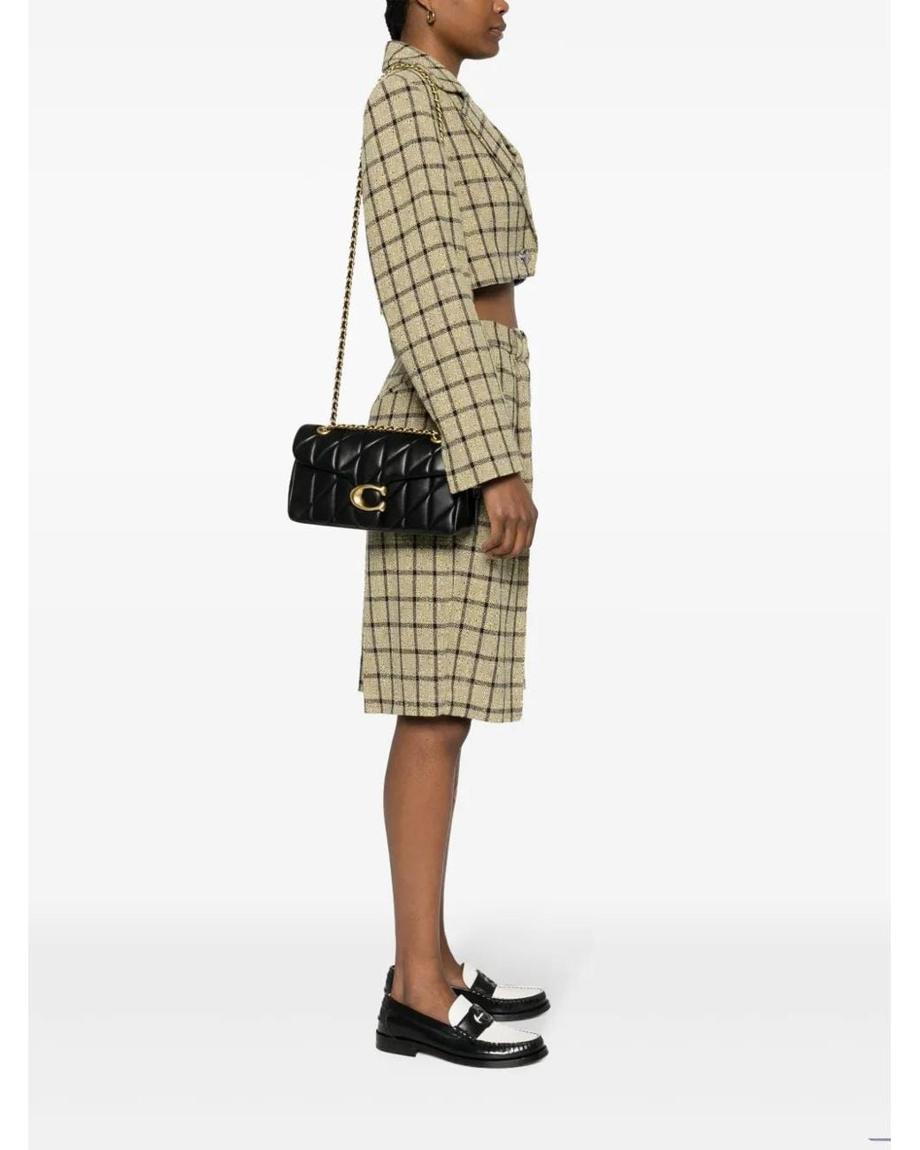 COACH Black Tabby 26 Leather Crossbody Bag