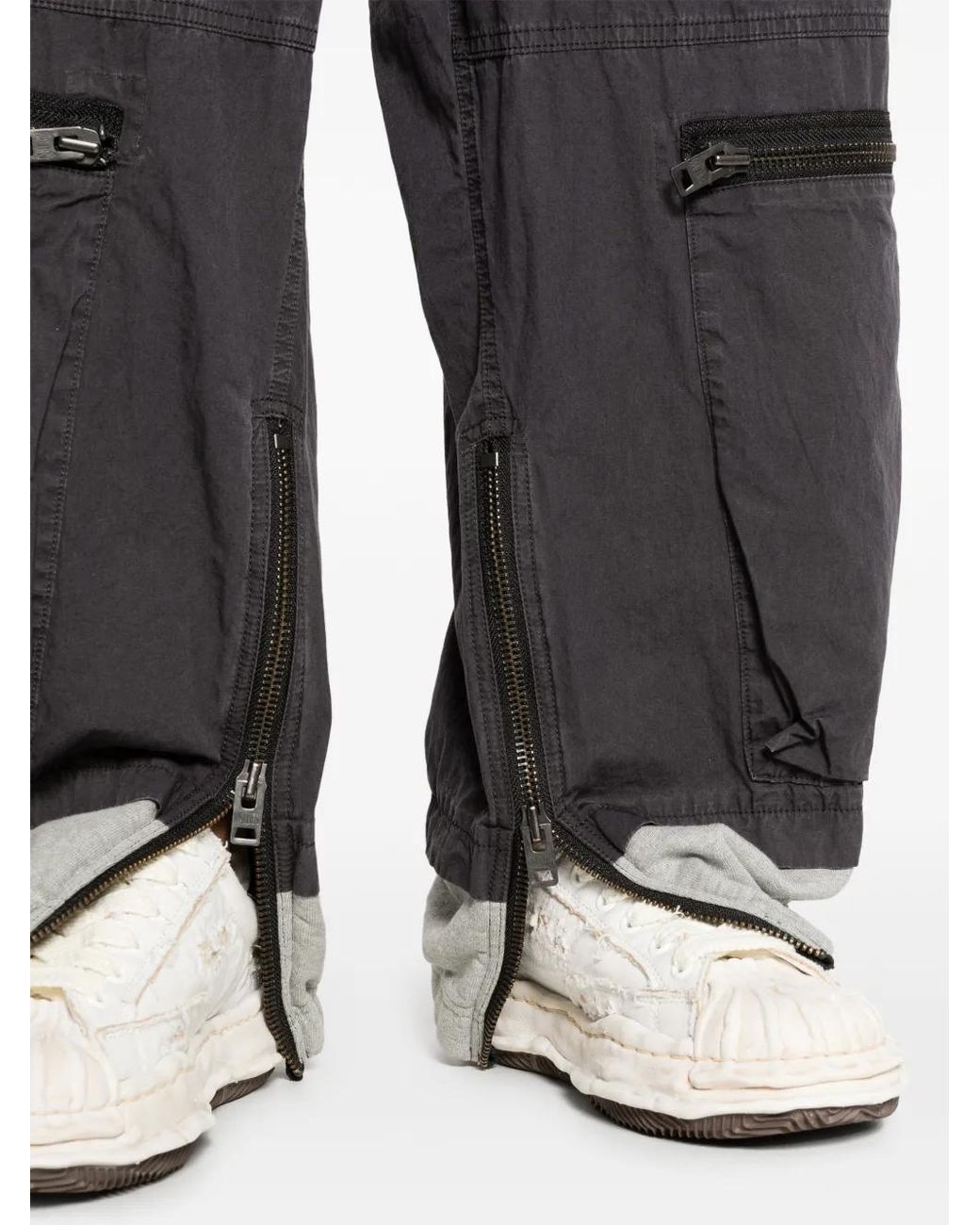 Maison Mihara Yasuhiro Gray Cotton Trousers for men