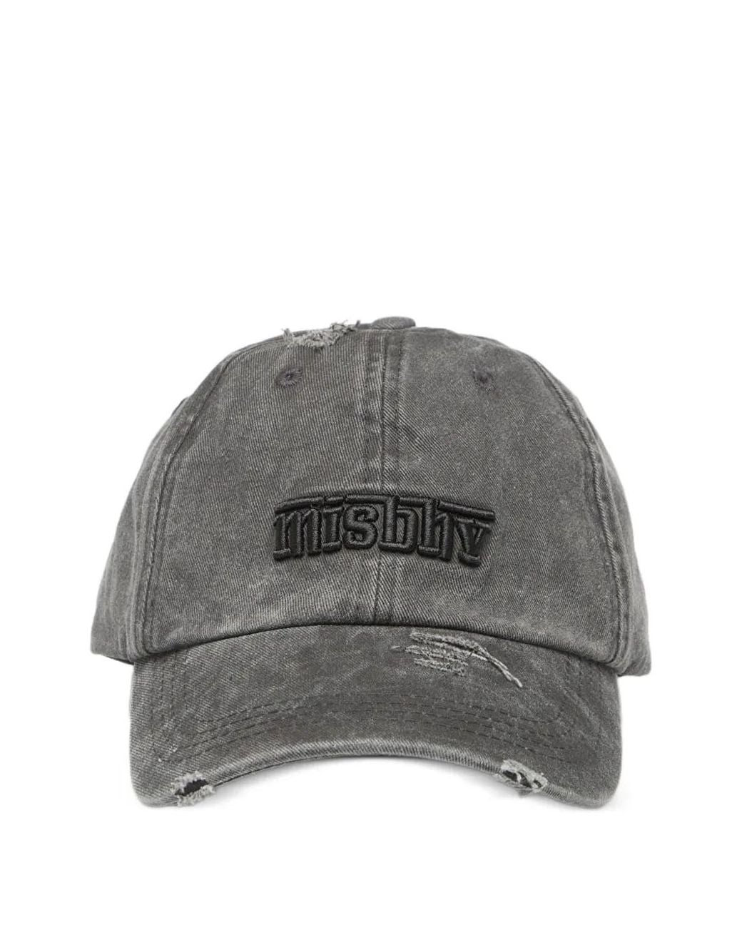 M I S B H V Gray Casquette Dead À Logo Brodé
