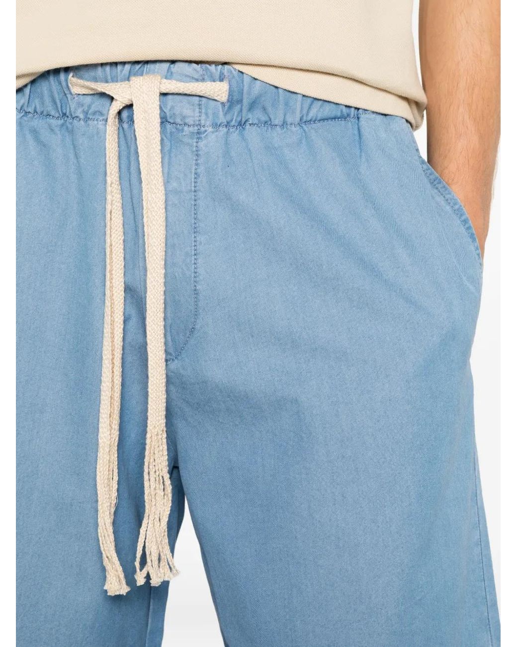 Sandro Blue Elasticated-Waistband Shorts for men