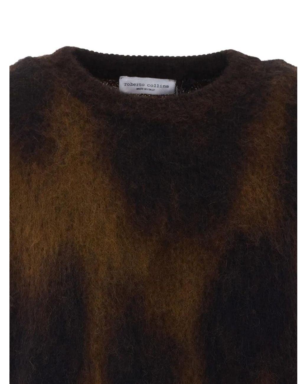Roberto Collina Black Abstract-Pattern Long-Sleeve Sweater