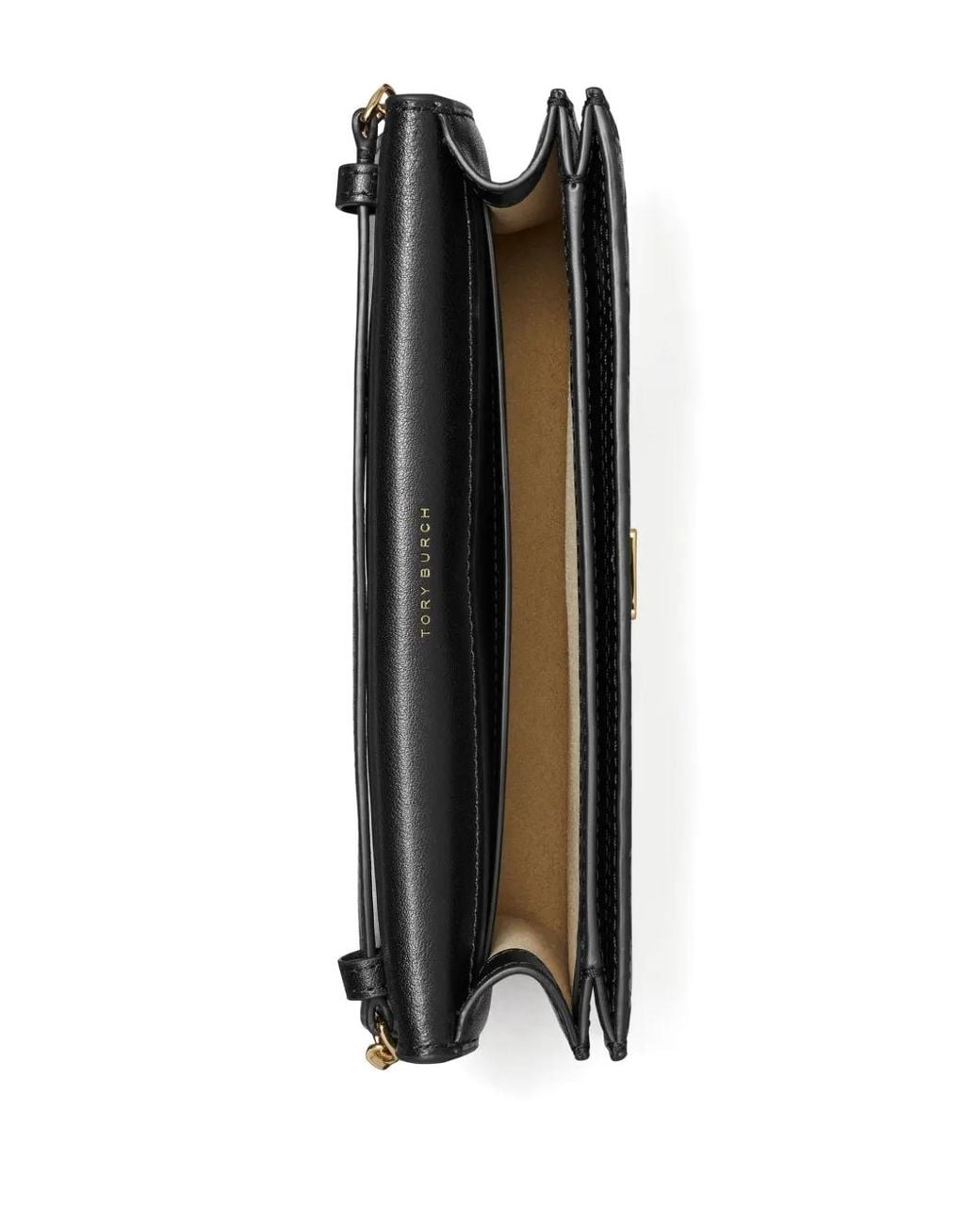 Tory Burch Black Portemonnaie Mit T-Monogramm