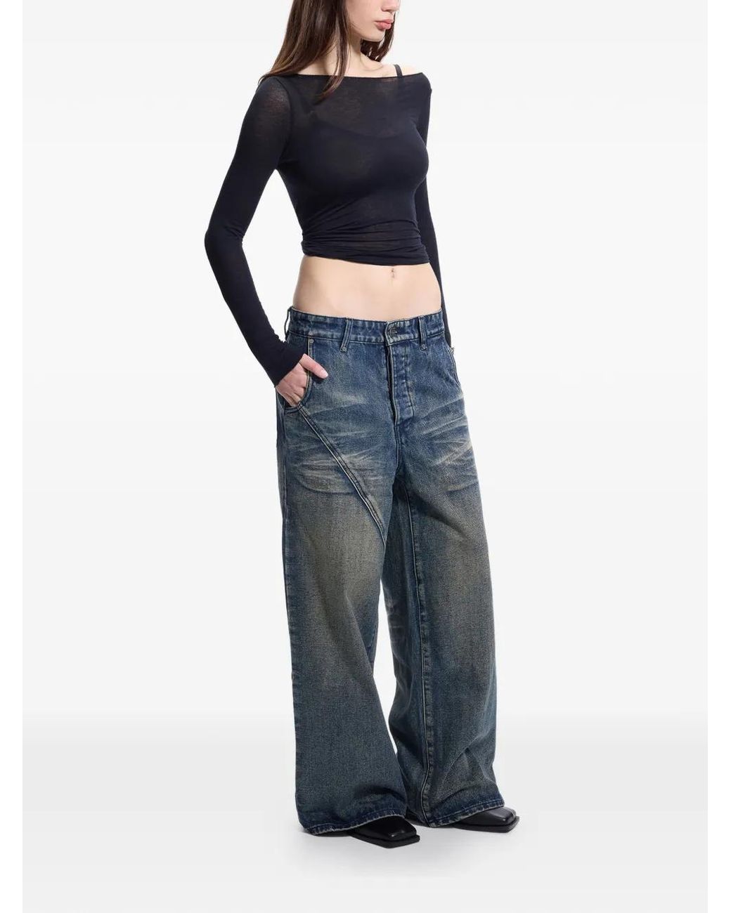 Protémoa Gray Bjeans 01 Wash-Effect Jeans