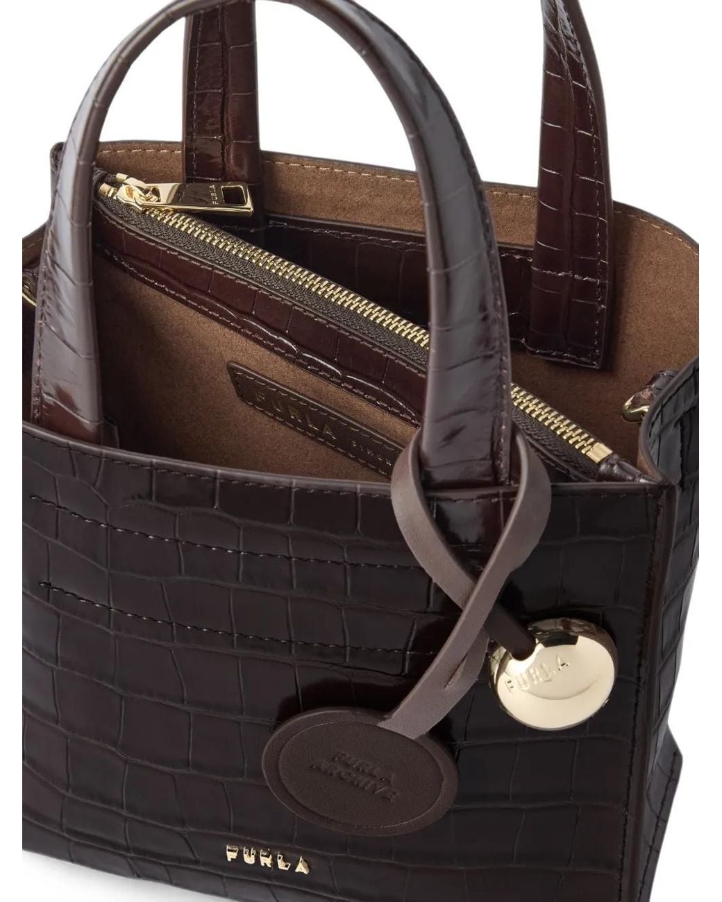 Borsa Tote Divide It Mini di Furla in Black