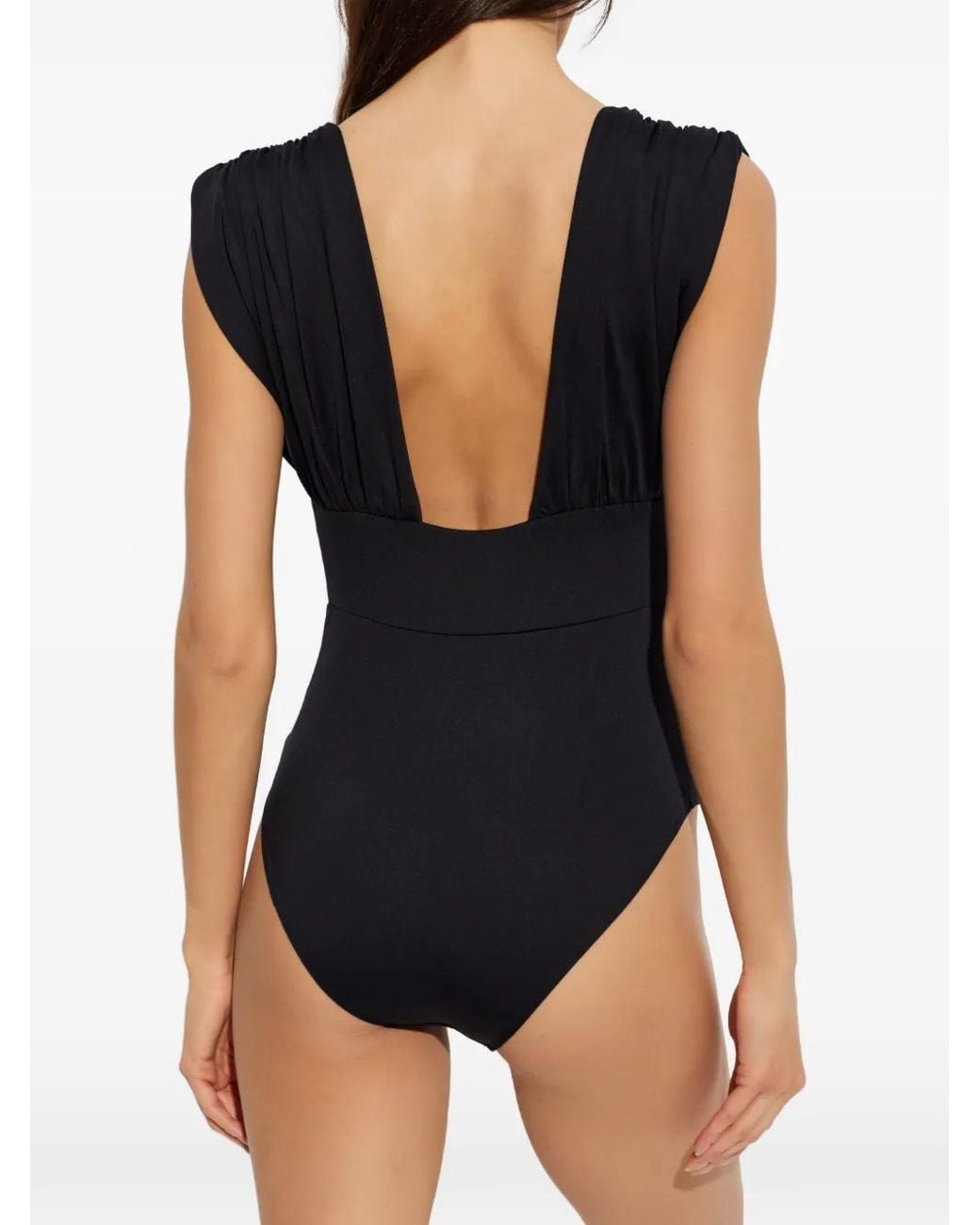 Maiya Paris Blue Monceau Ruched-Detail Swimsuit